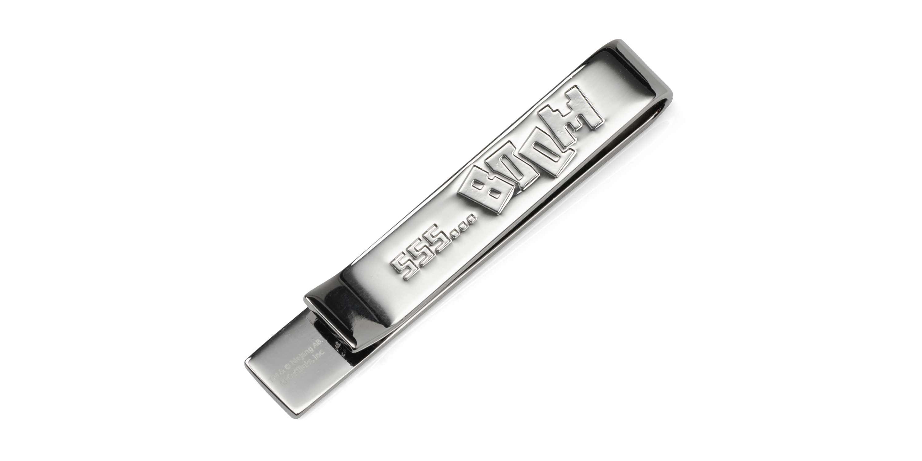 Minecraft Creeper Hidden Message Silver Tie Bar