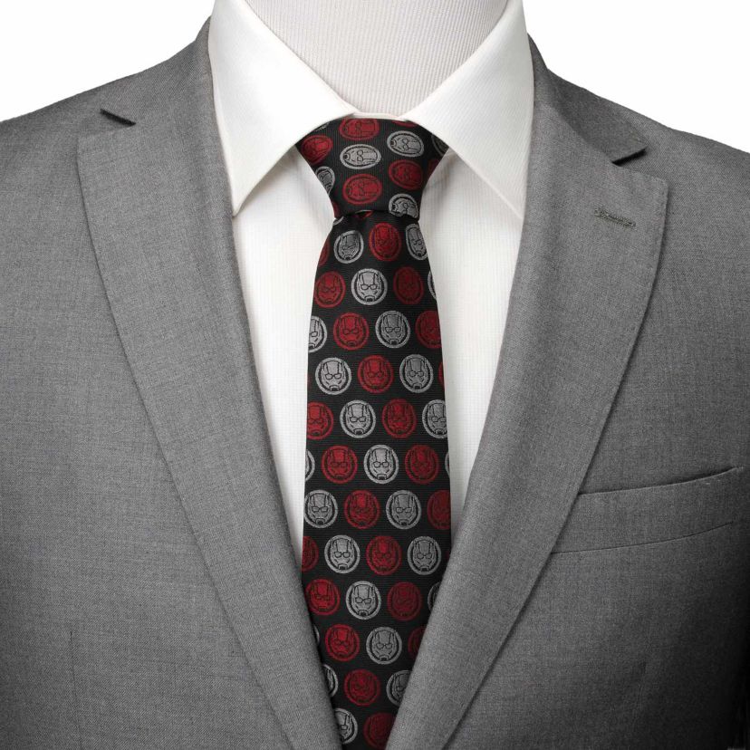 Ant-man Red/Gray Charcoal Tie