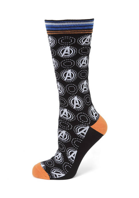 Marvel Avengers Black Multi Socks