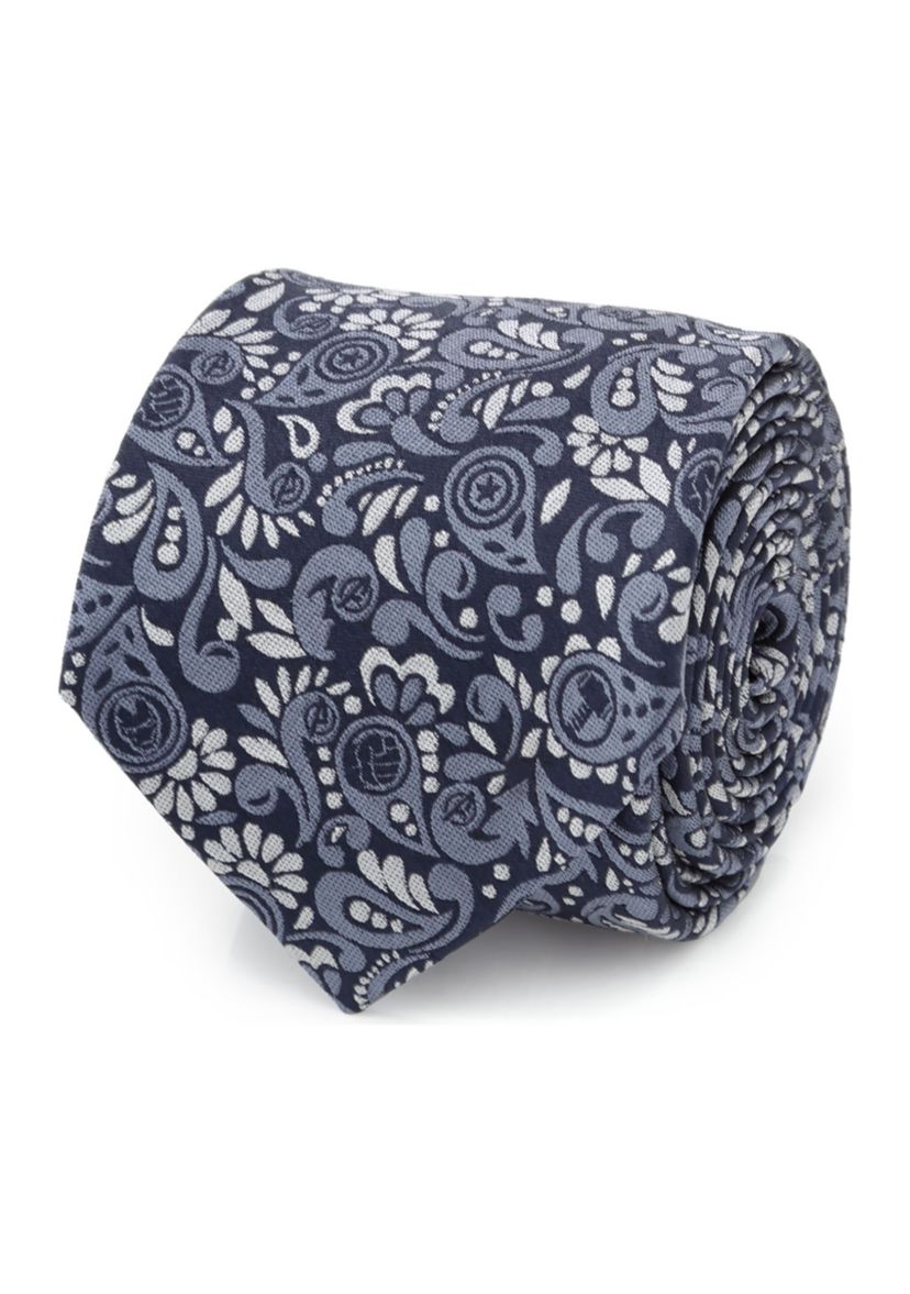 Avengers Paisley Icons Navy Tie