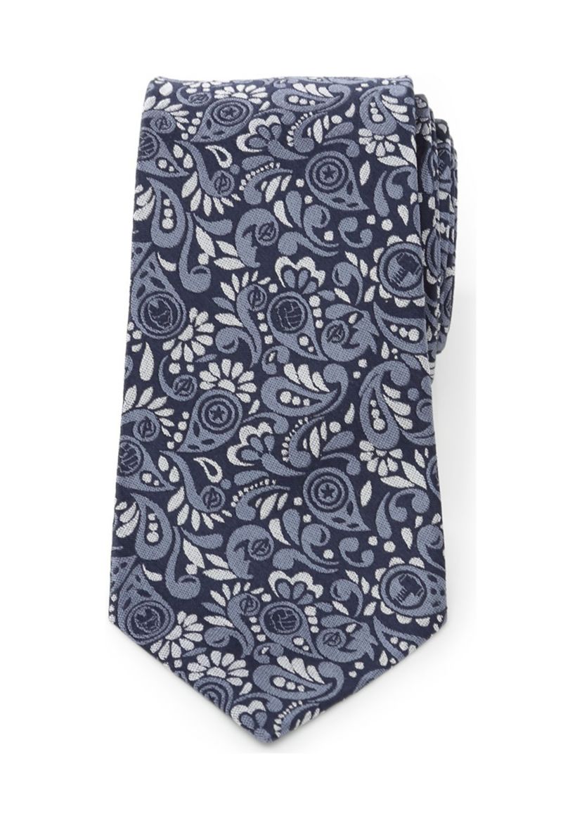 Avengers Paisley Icons Navy Tie