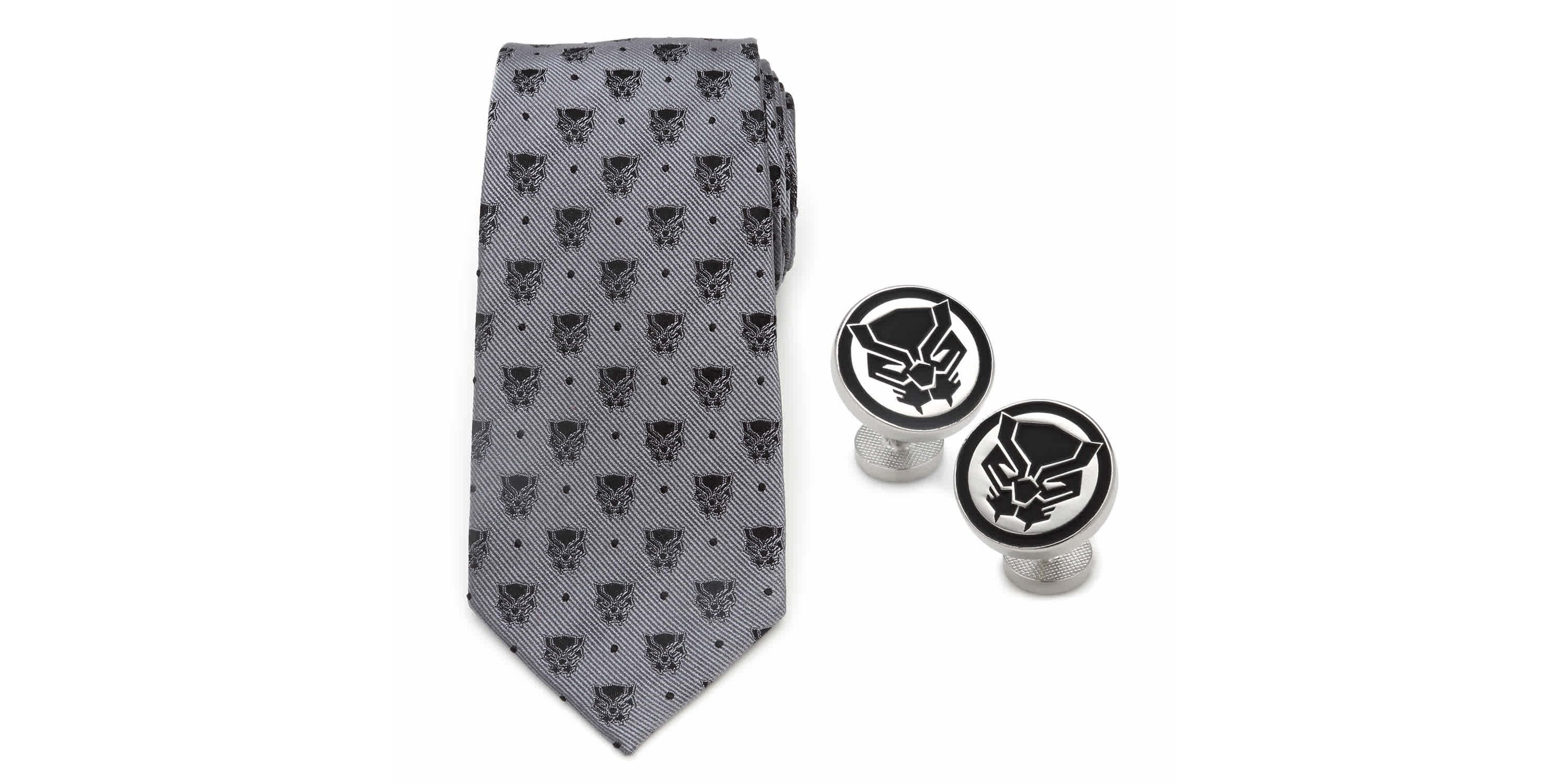 Black Panther Gray Necktie Gift Set