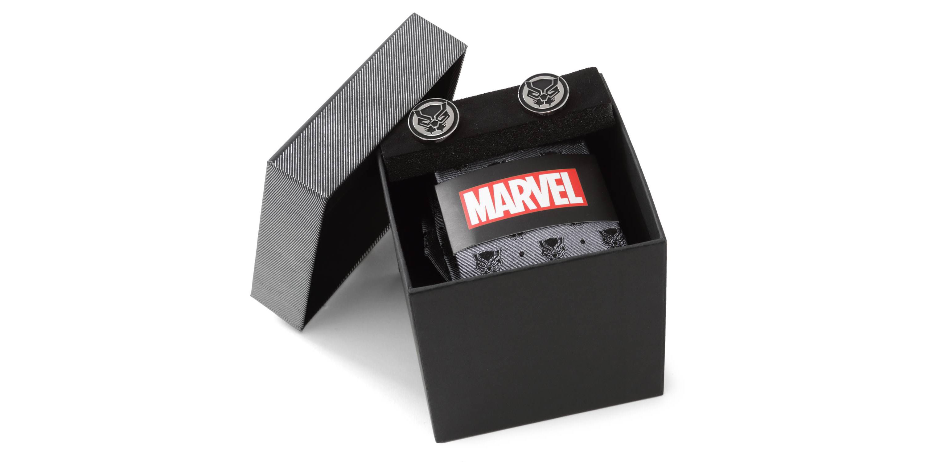 Black Panther Gray Necktie Gift Set