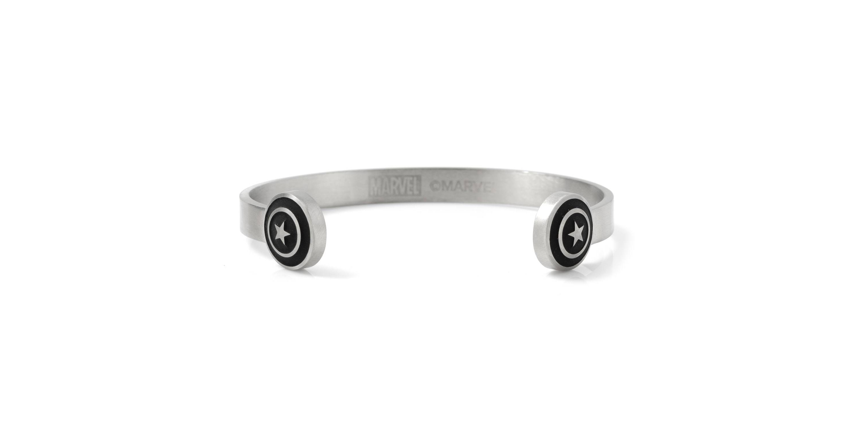 Captain America Stainless Steel Cuff Bracelet