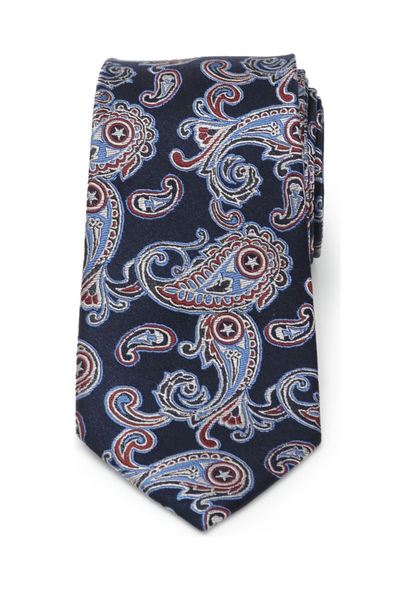 Captain America Paisley Tie
