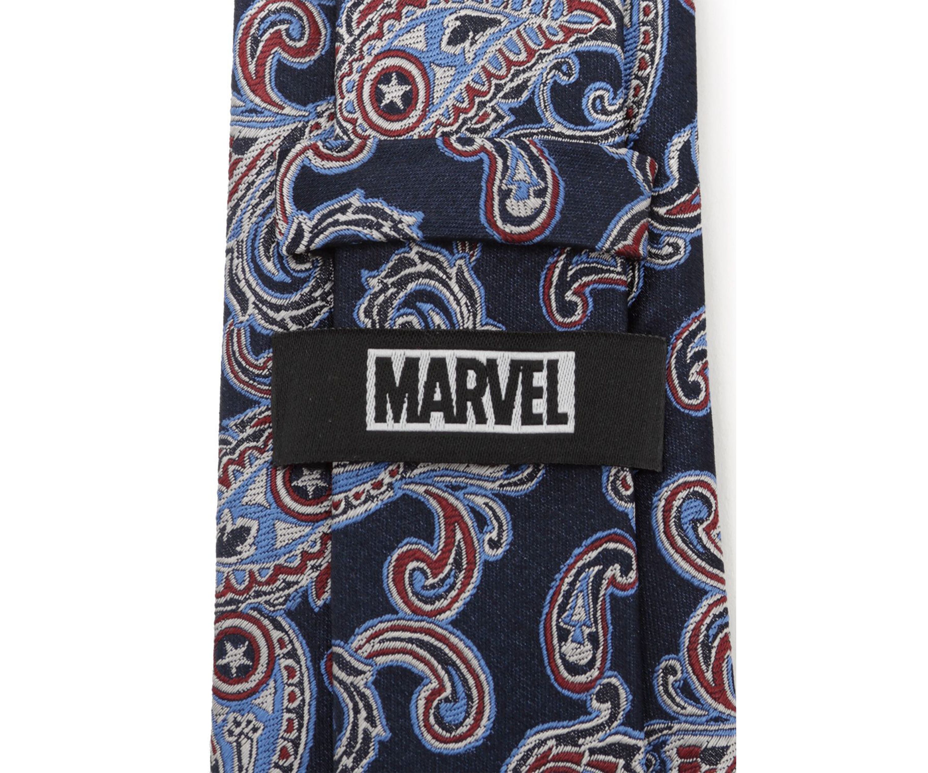 Captain America Paisley Tie