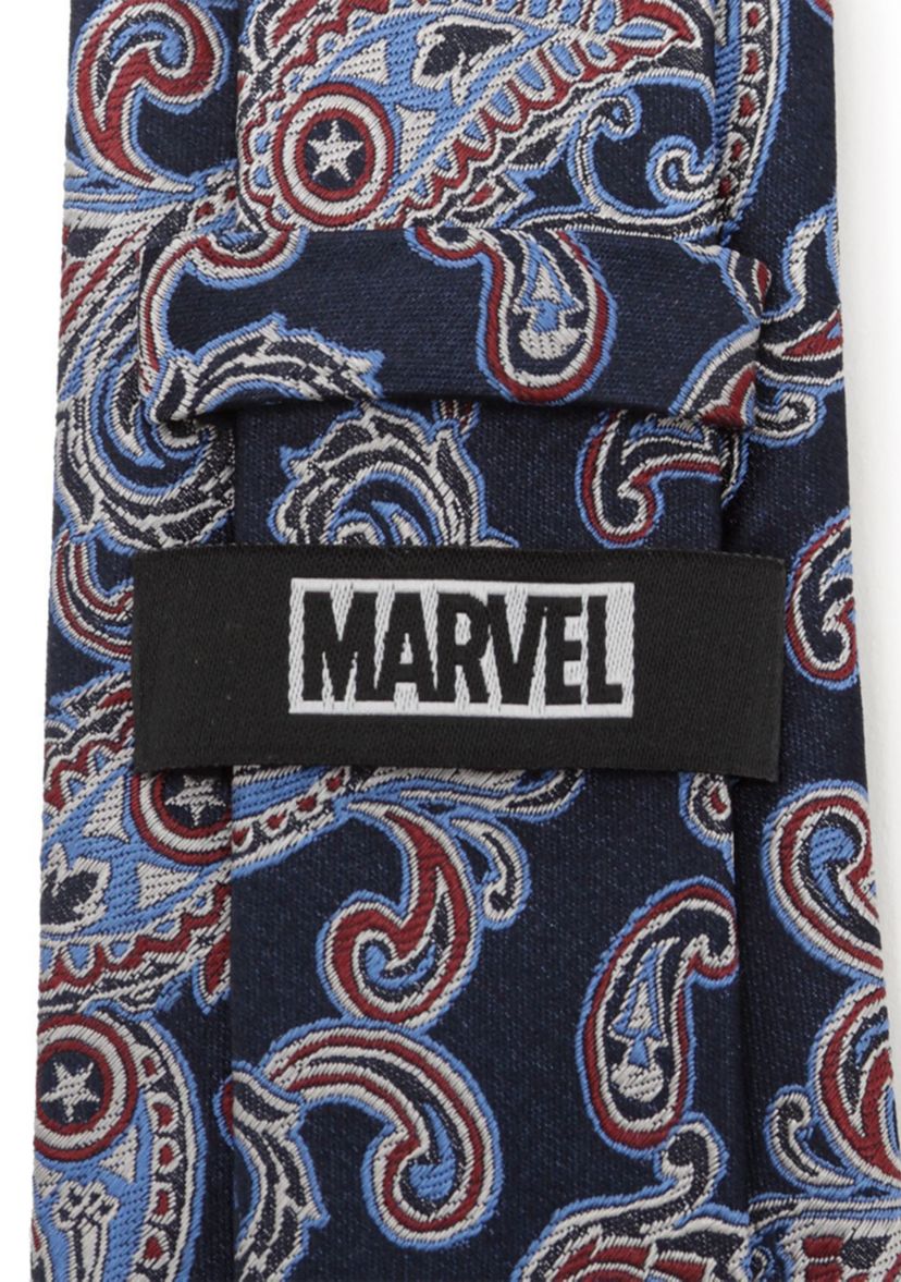Captain America Paisley Tie