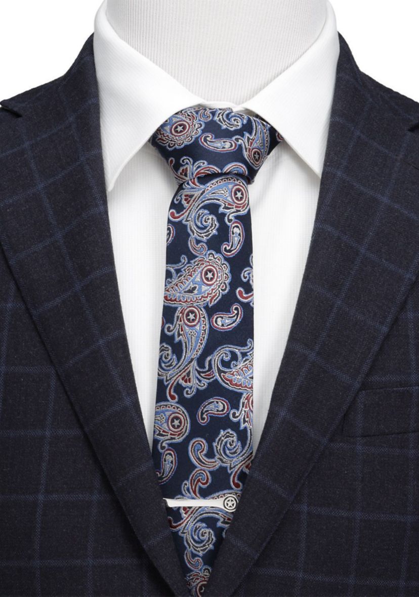 Captain America Paisley Tie
