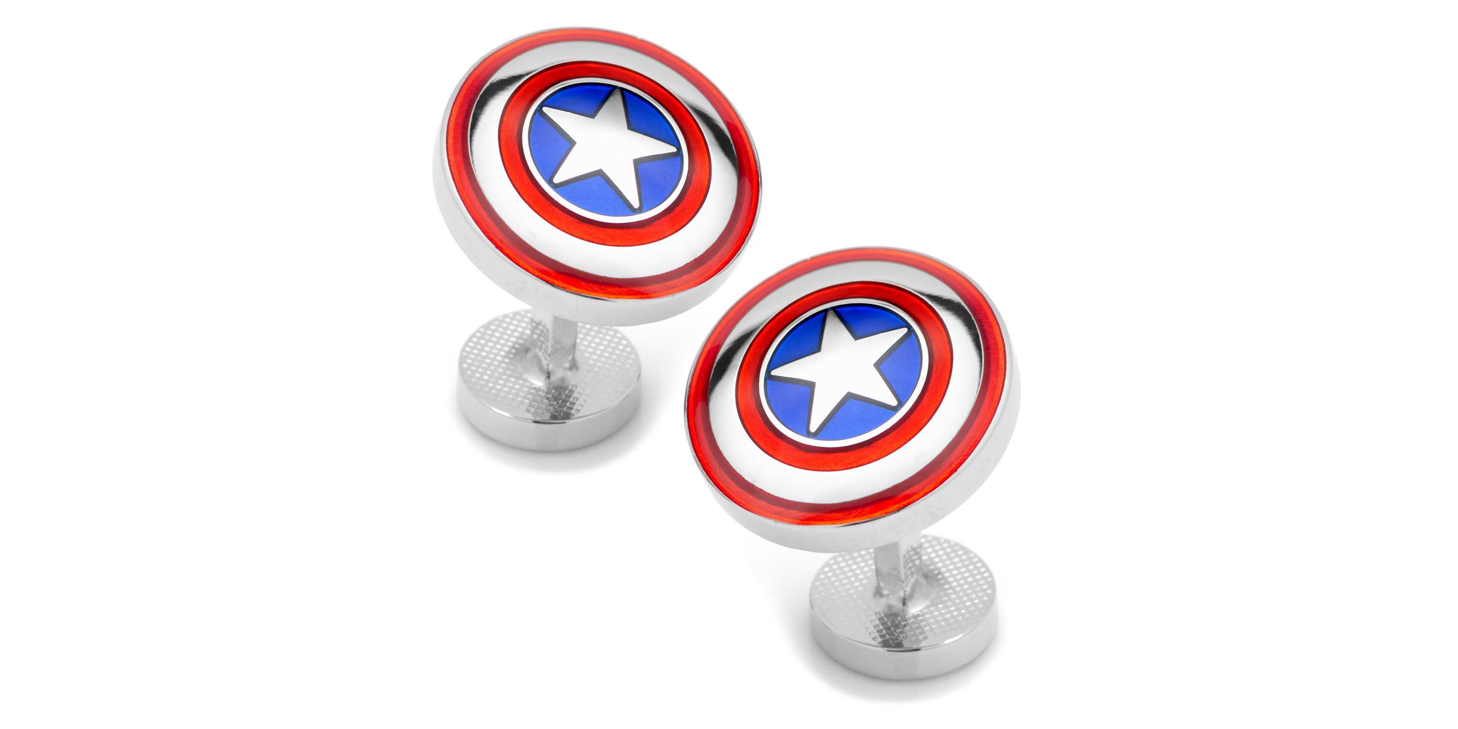 Captain America Cufflinks and Tie Bar Gift Set