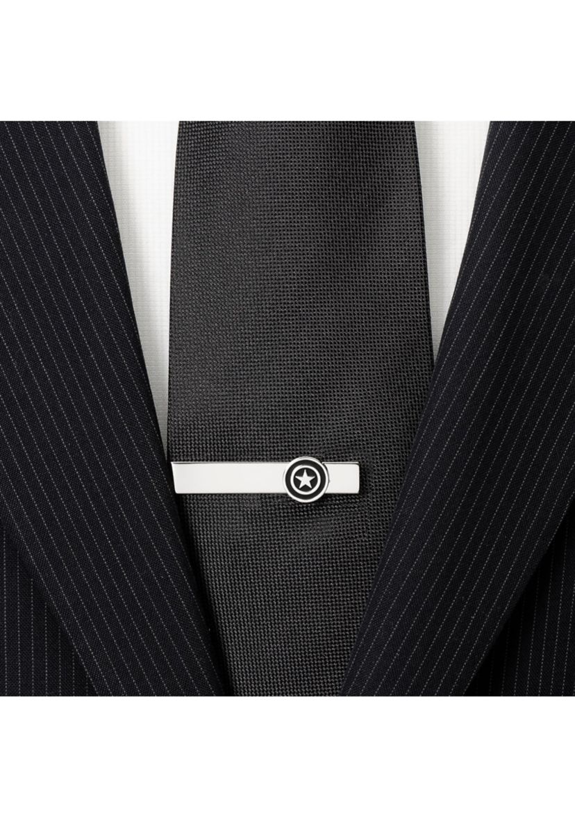 Captain America Silver Tie Bar