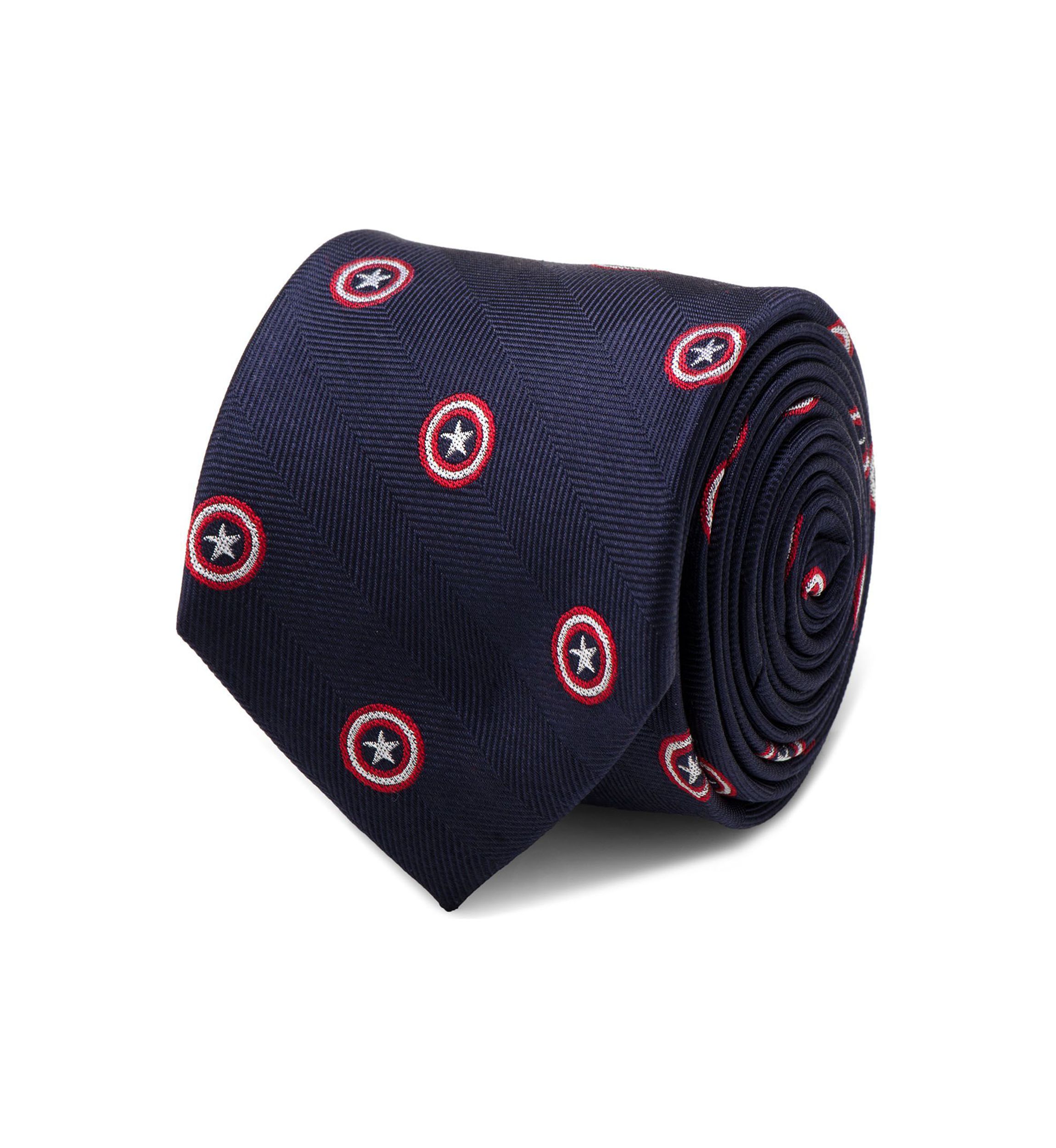Captain America Navy Tie