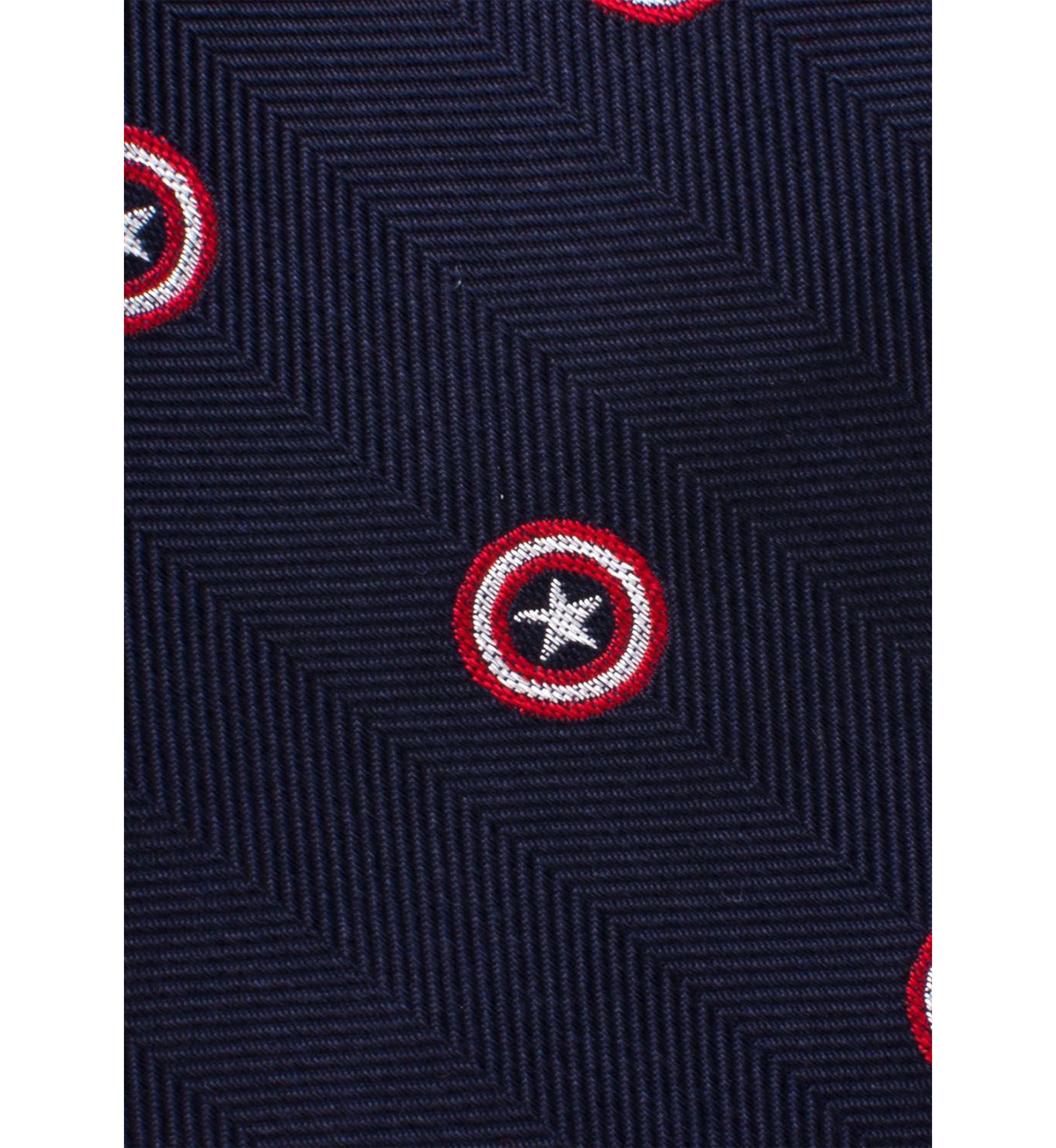 Captain America Navy Tie