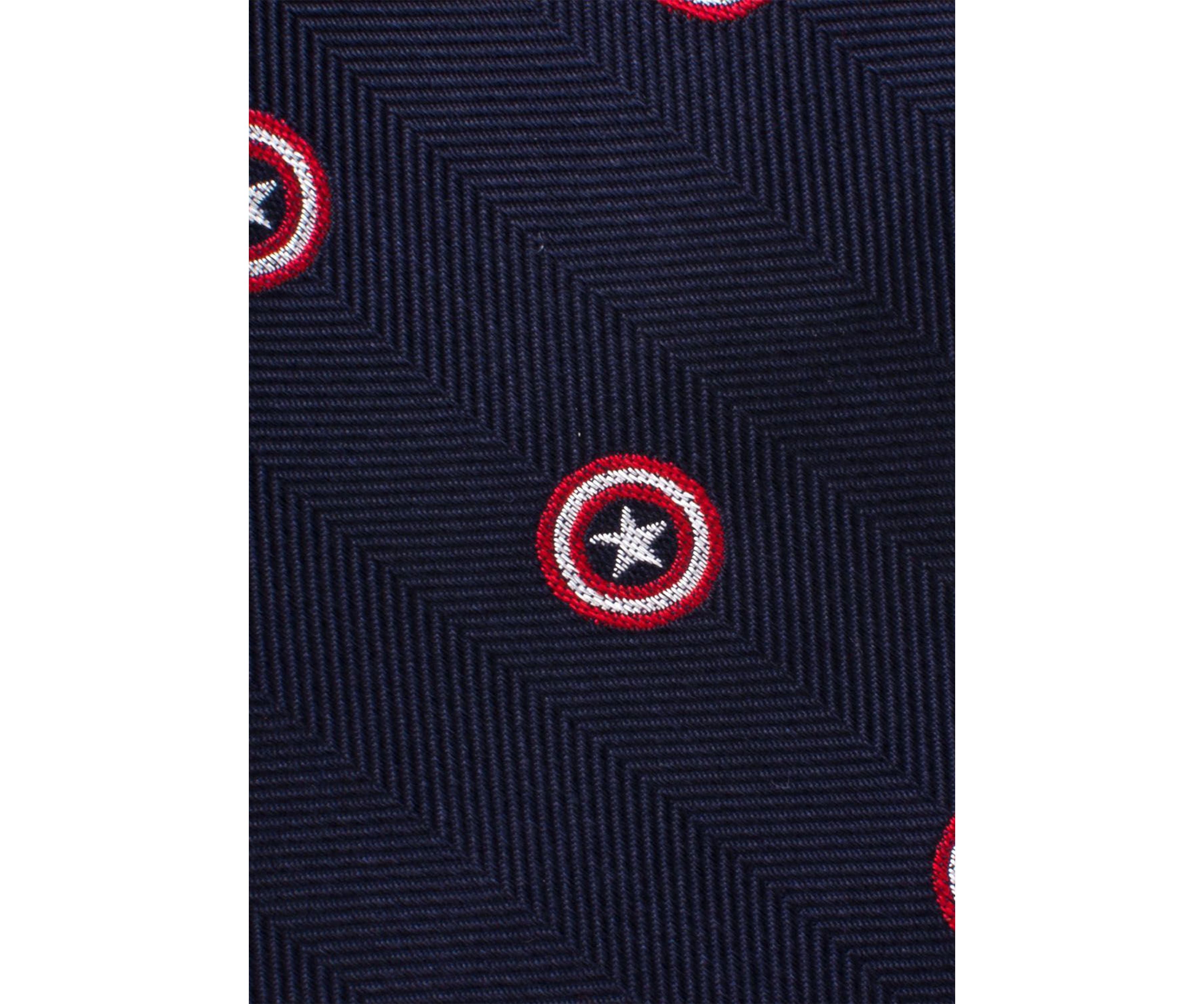 Captain America Navy Tie
