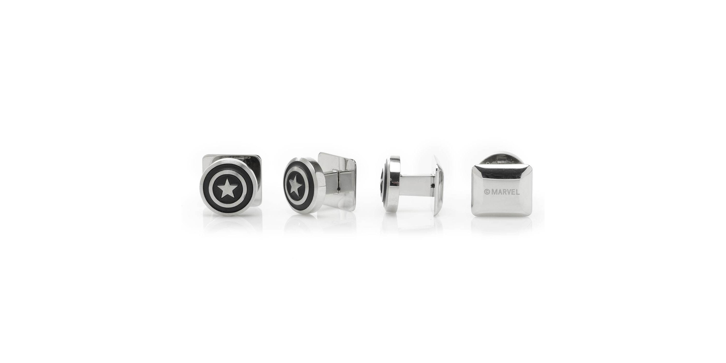 Captain America Shield Stainless Steel Studs