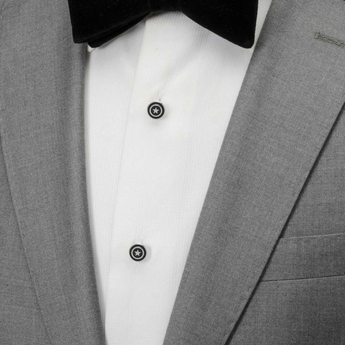 Captain America Shield Stainless Steel Studs