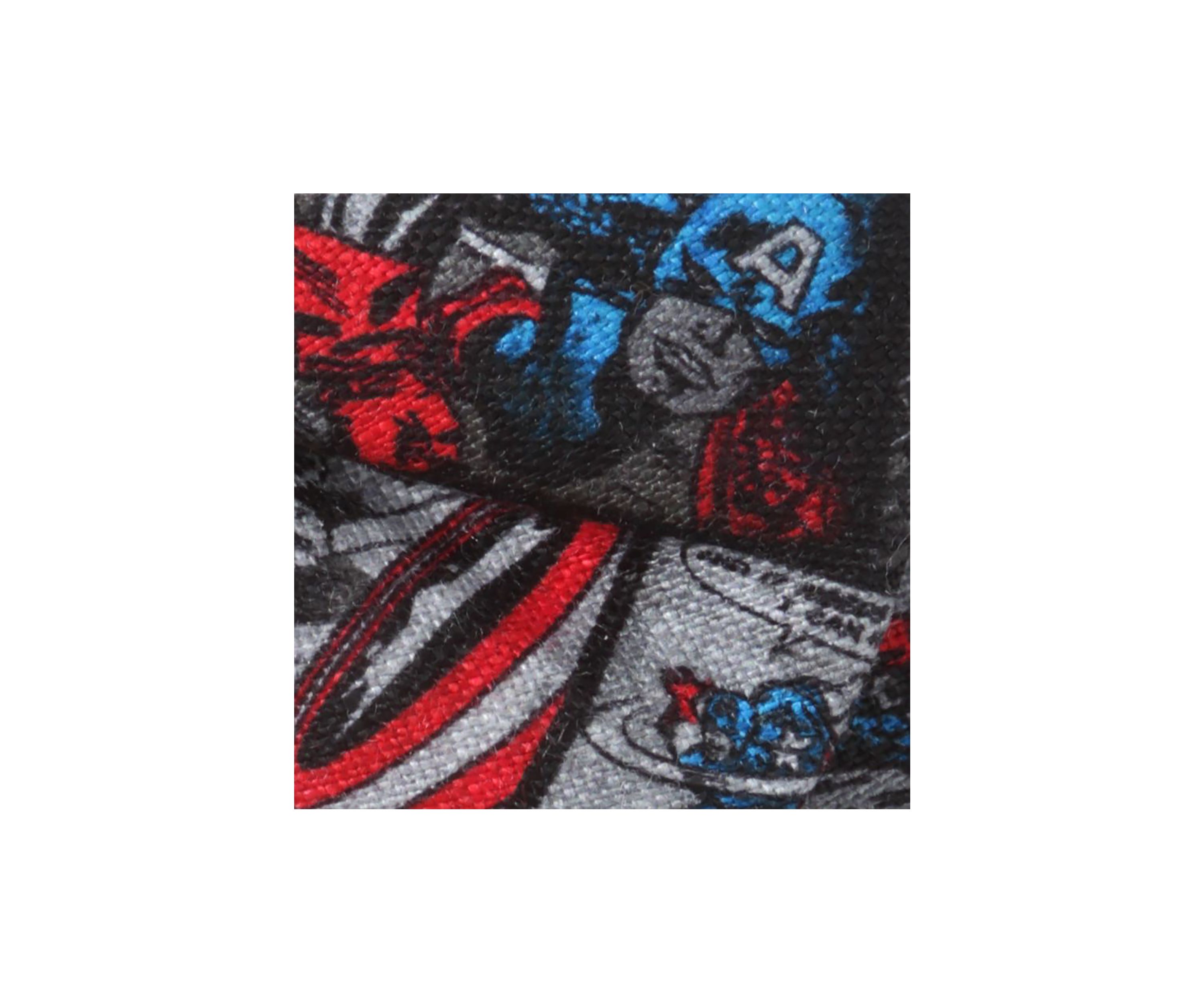 Captain America Comic Gray Bow Tie