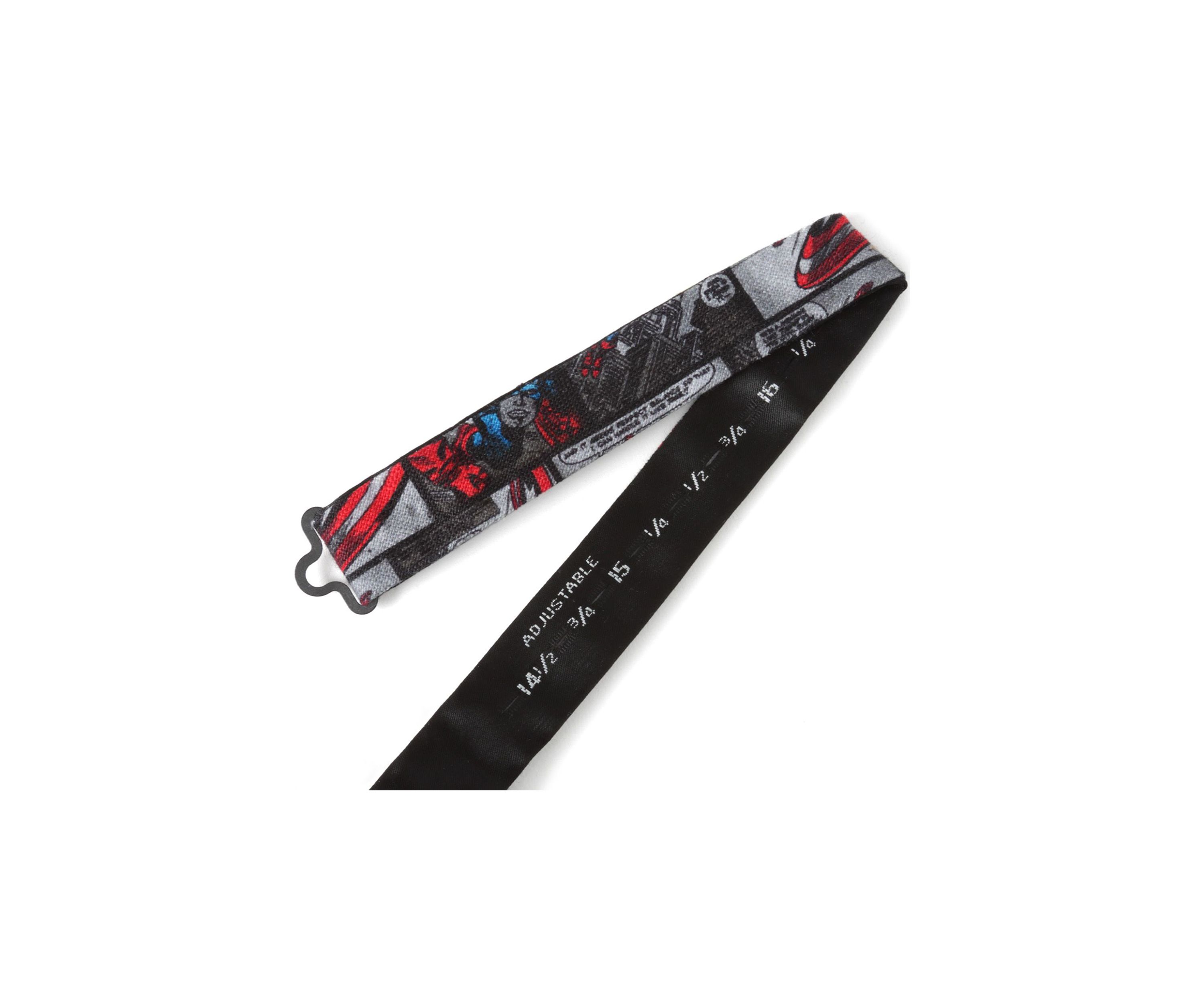 Captain America Comic Gray Bow Tie