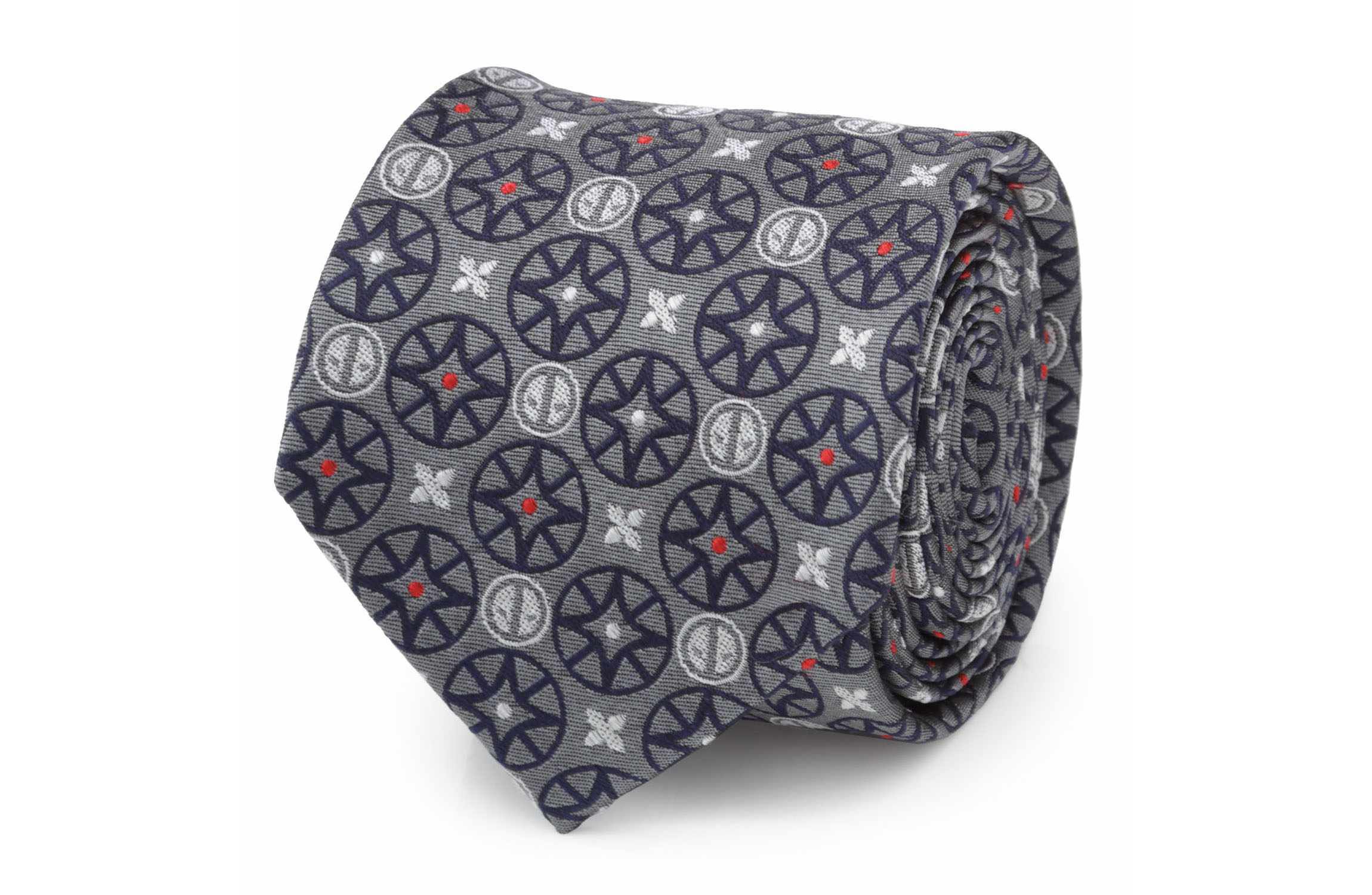 Deadpool Gray Mens Tie