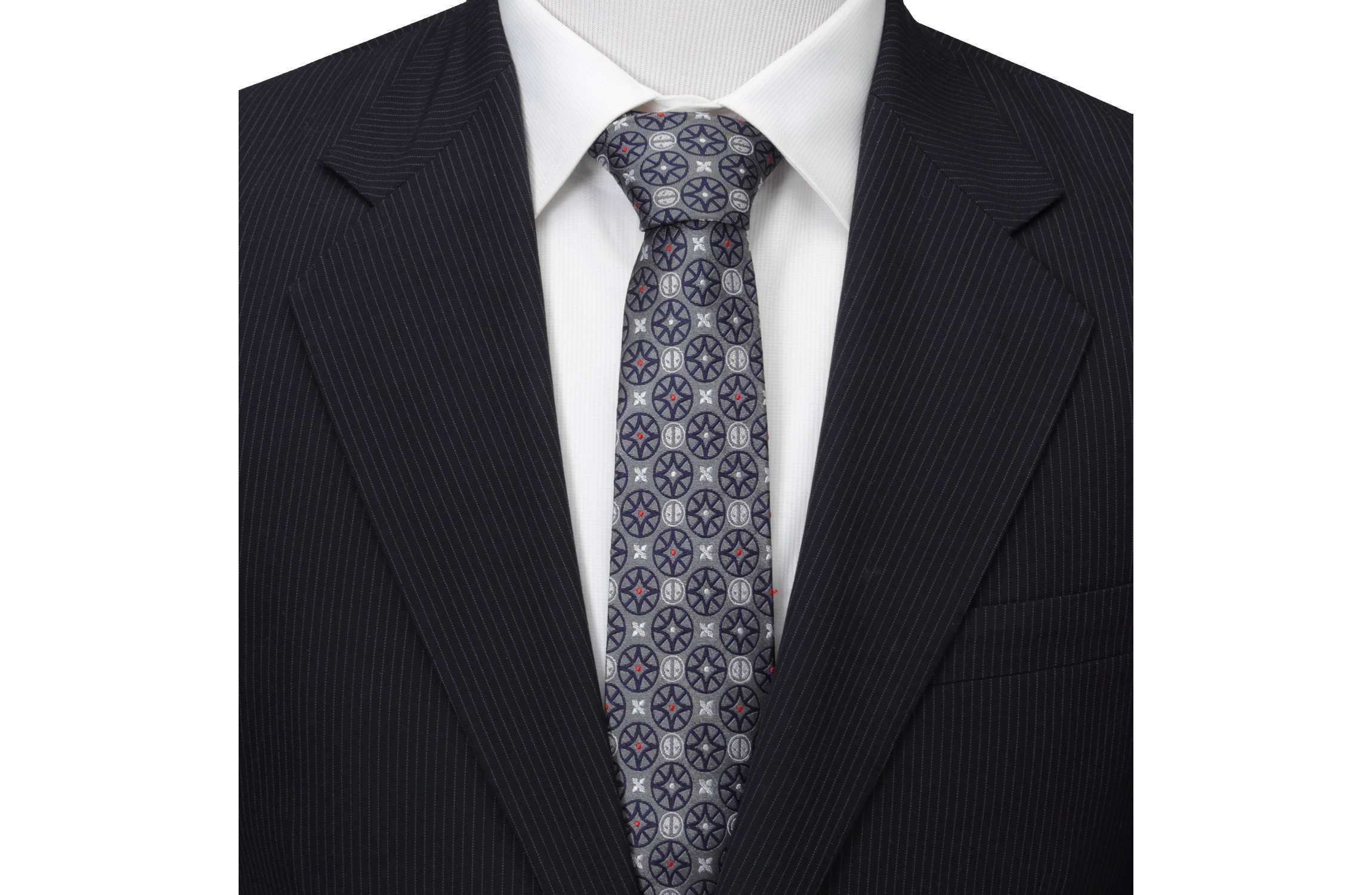 Deadpool Gray Mens Tie