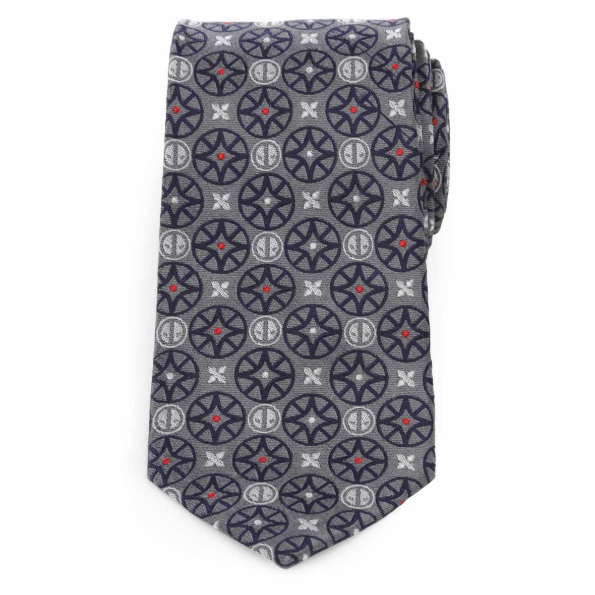 Deadpool Gray Mens Tie