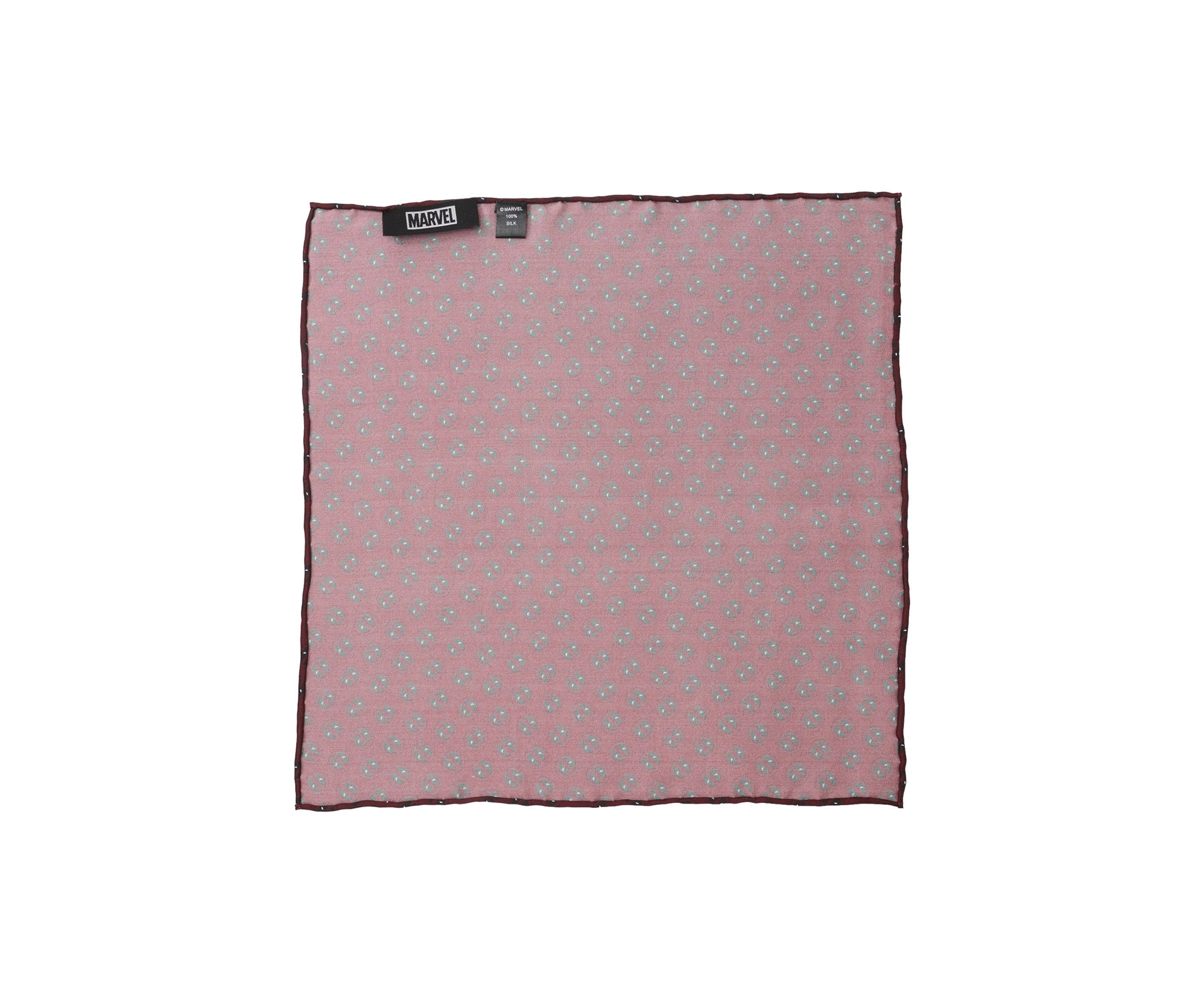 Deadpool Red Mask Silk Pocket Square