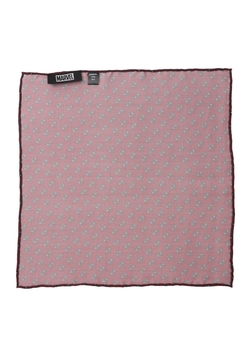 Deadpool Red Mask Silk Pocket Square