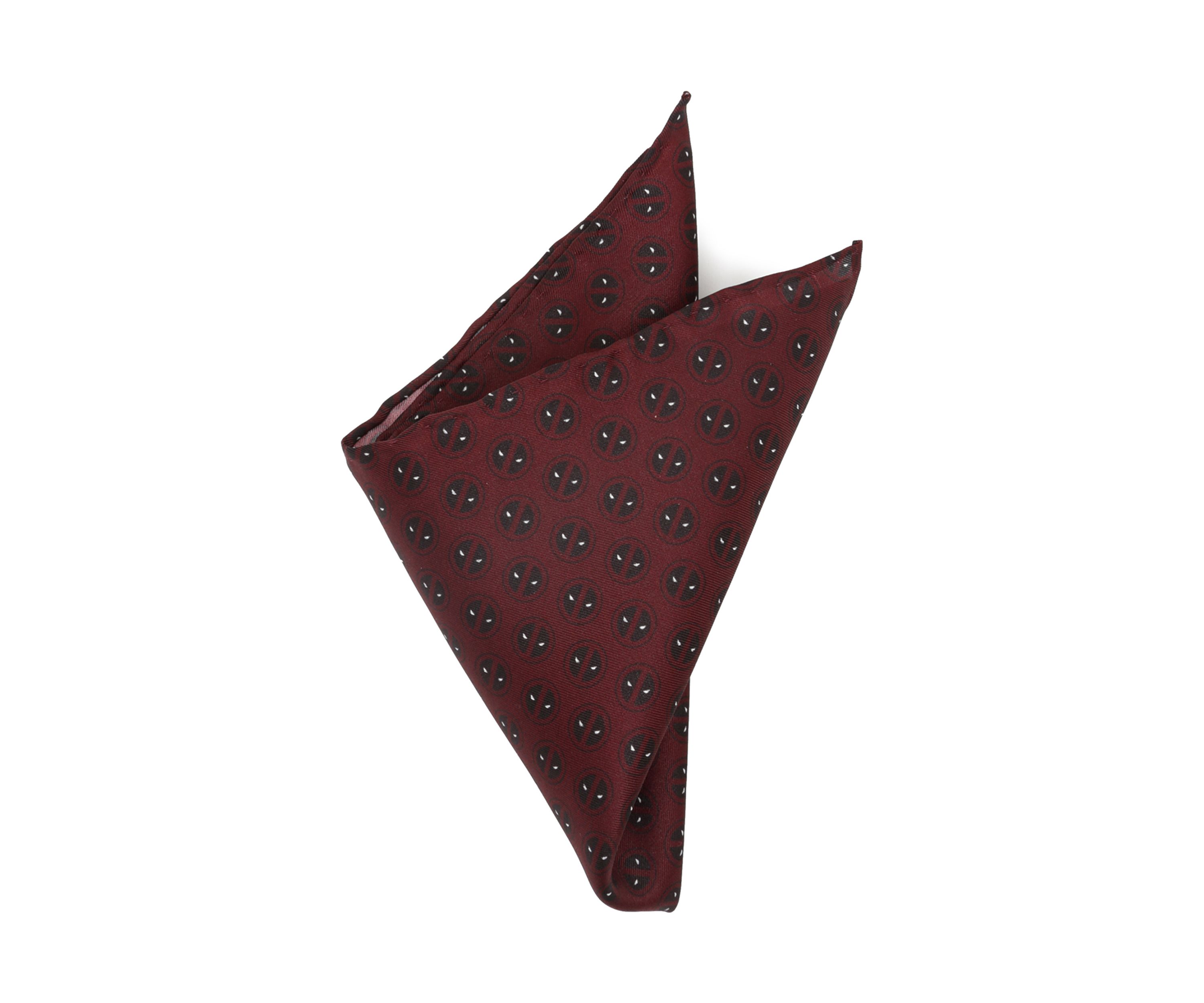 Deadpool Red Mask Silk Pocket Square