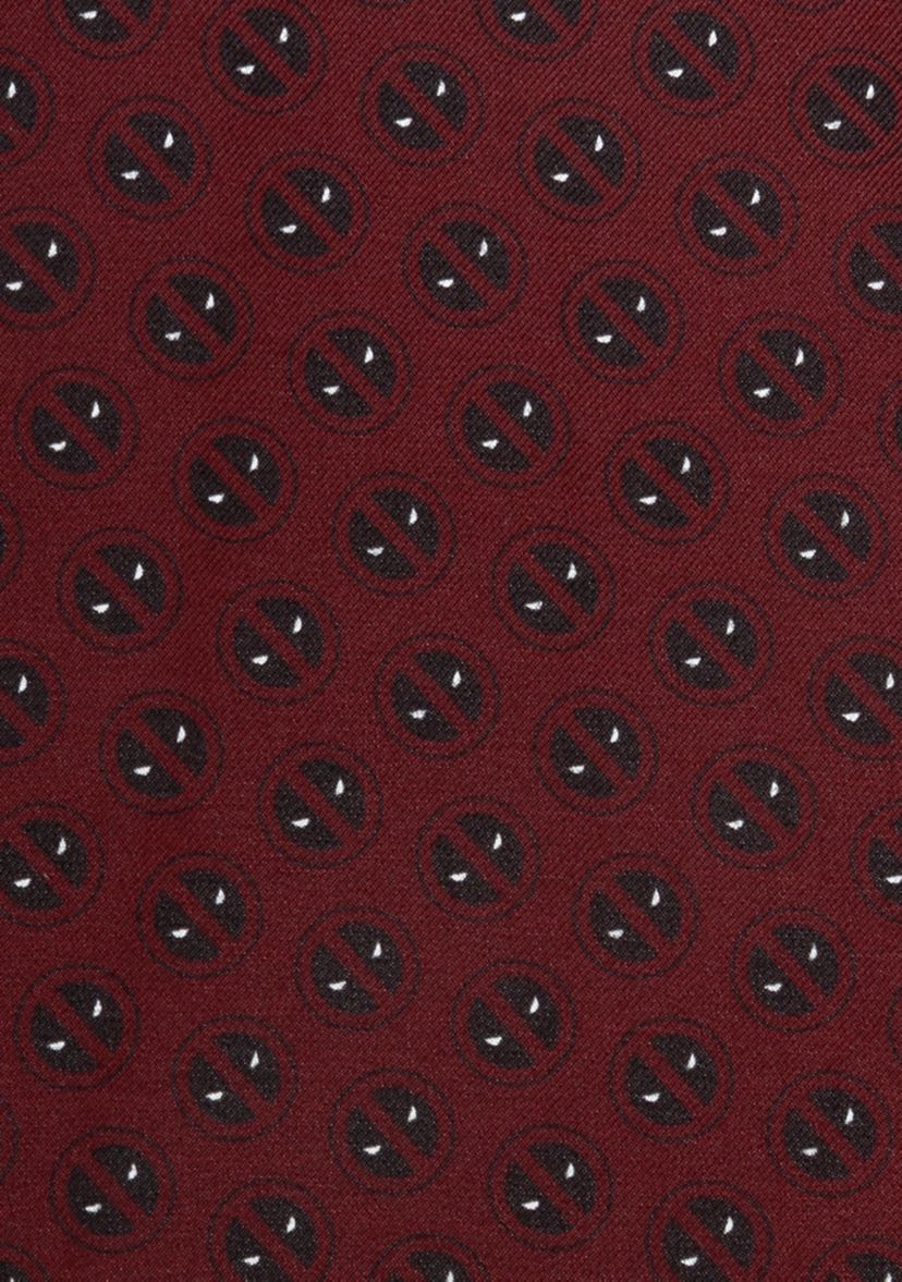 Deadpool Red Mask Silk Pocket Square