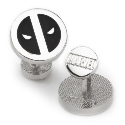 Deadpool Silver Mask Cufflinks