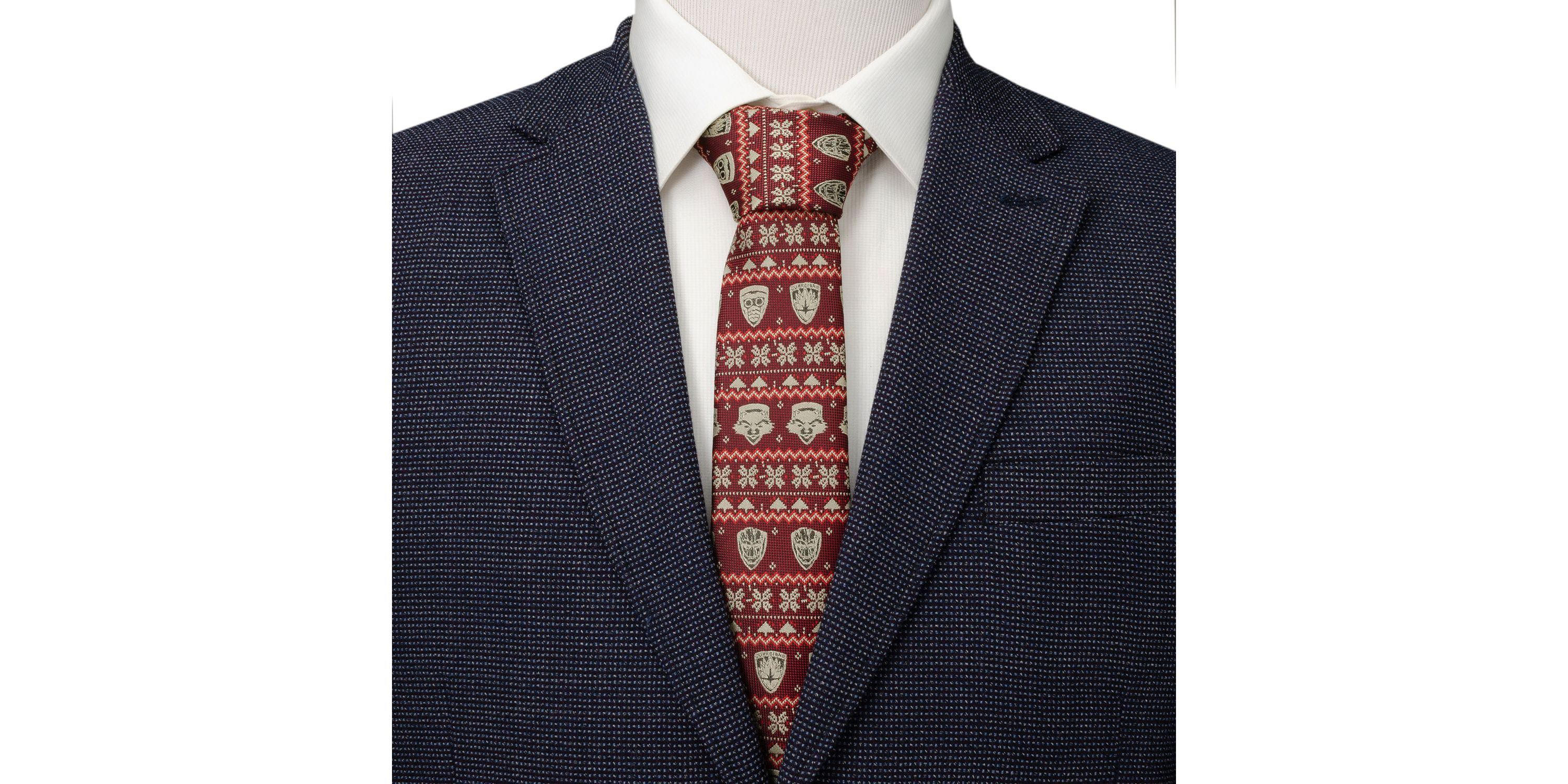 Guardians of the Galaxy Fair Isle Red  Tie
