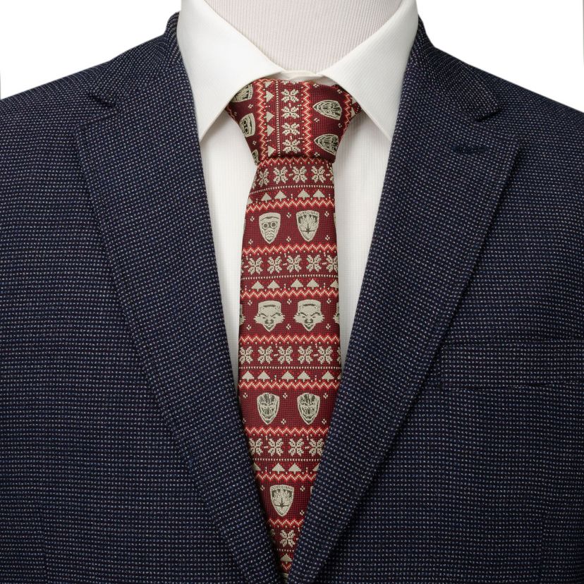 Guardians of the Galaxy Fair Isle Red  Tie