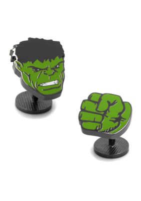 Marvel Men’s Hulk Comics Pair Cufflinks, Green