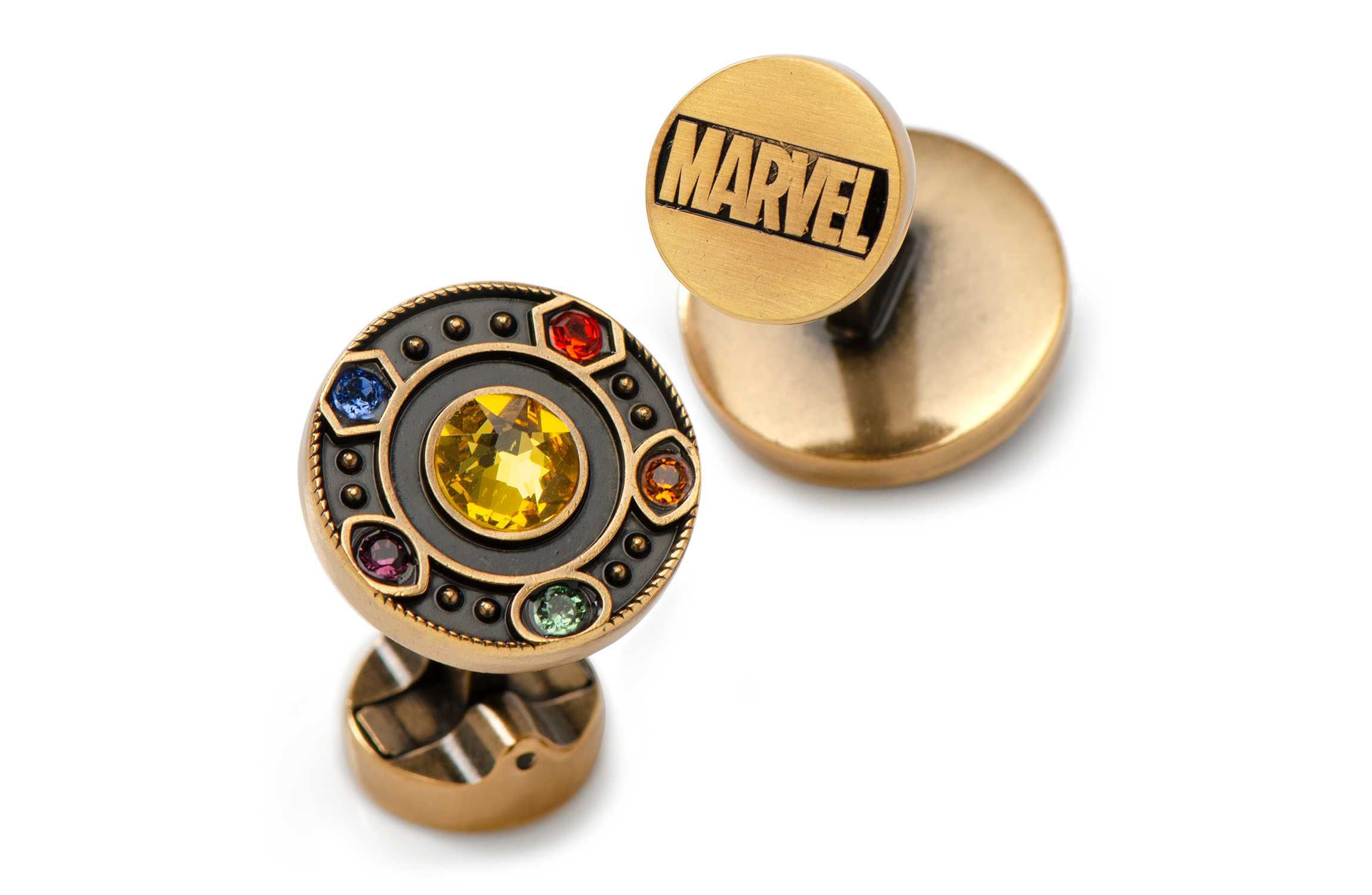 Infinity Stones Antique Gold Cufflinks