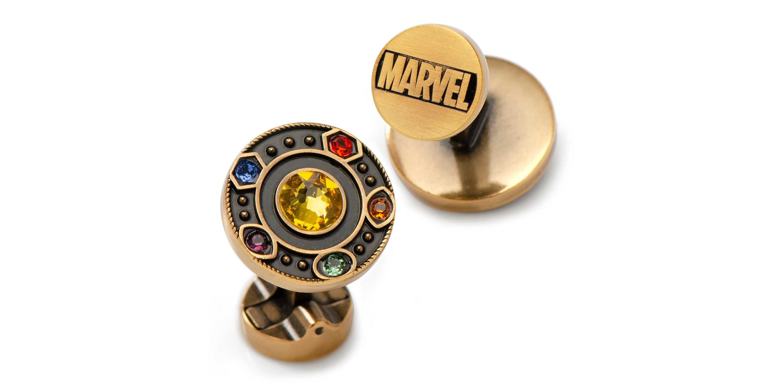 Infinity Stones Antique Gold Cufflinks