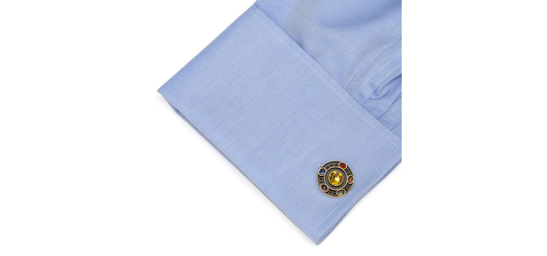 Infinity Stones Antique Gold Cufflinks
