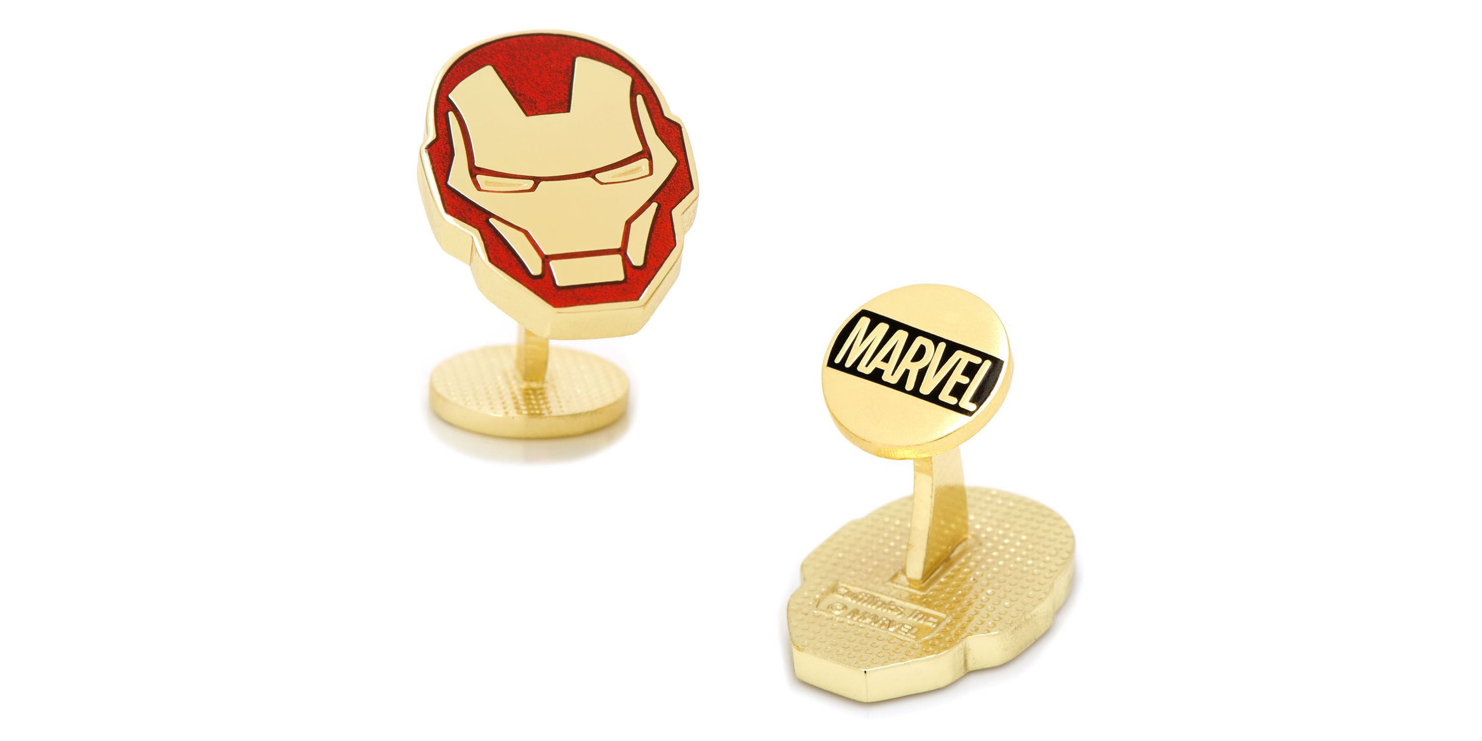 Iron Man Cufflinks and Tie Bar Gift Set