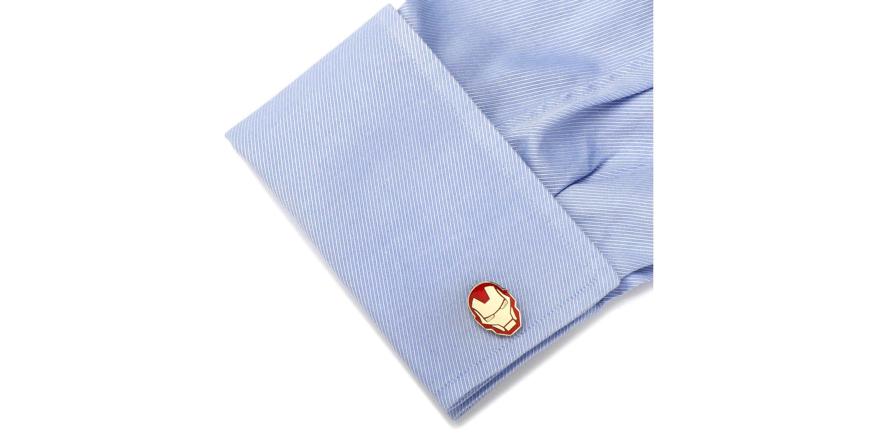 Iron Man Cufflinks and Tie Bar Gift Set