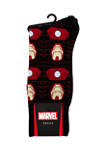 Iron Man Stripe Black Socks