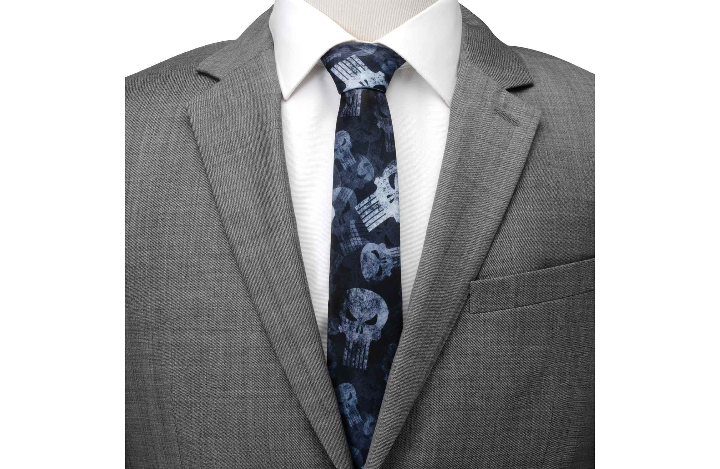 Punisher Dark Teal Mens Tie