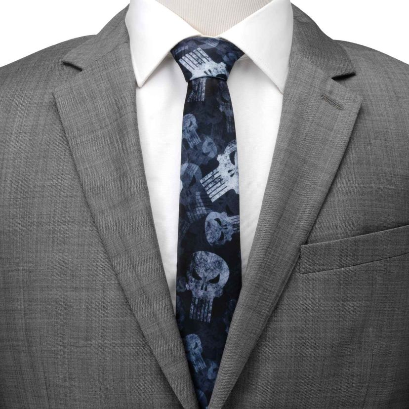 Punisher Dark Teal Mens Tie