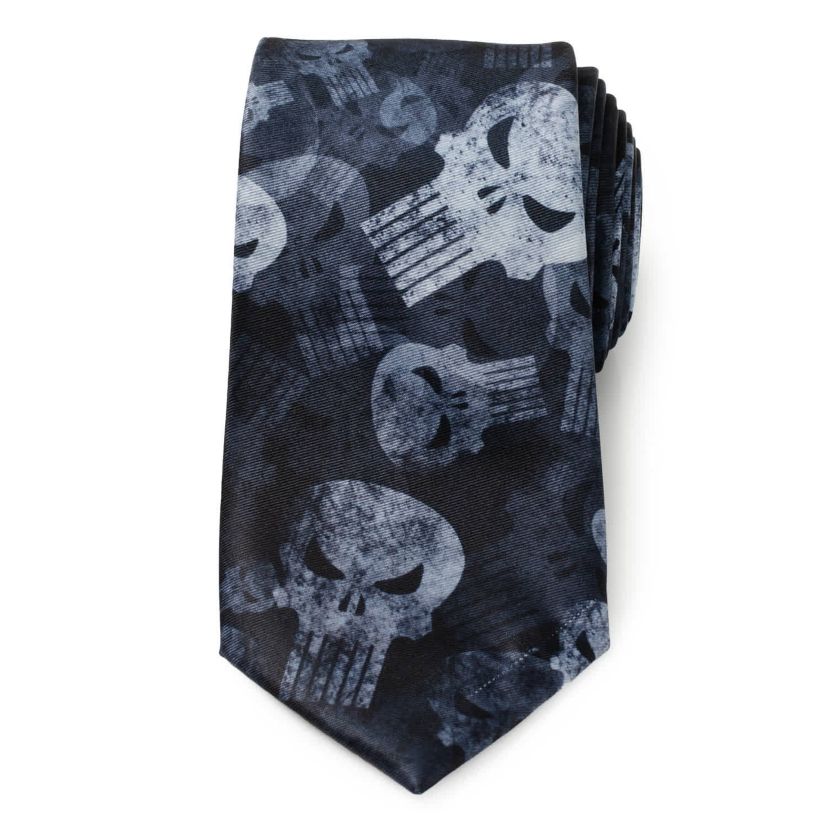 Punisher Dark Teal Mens Tie