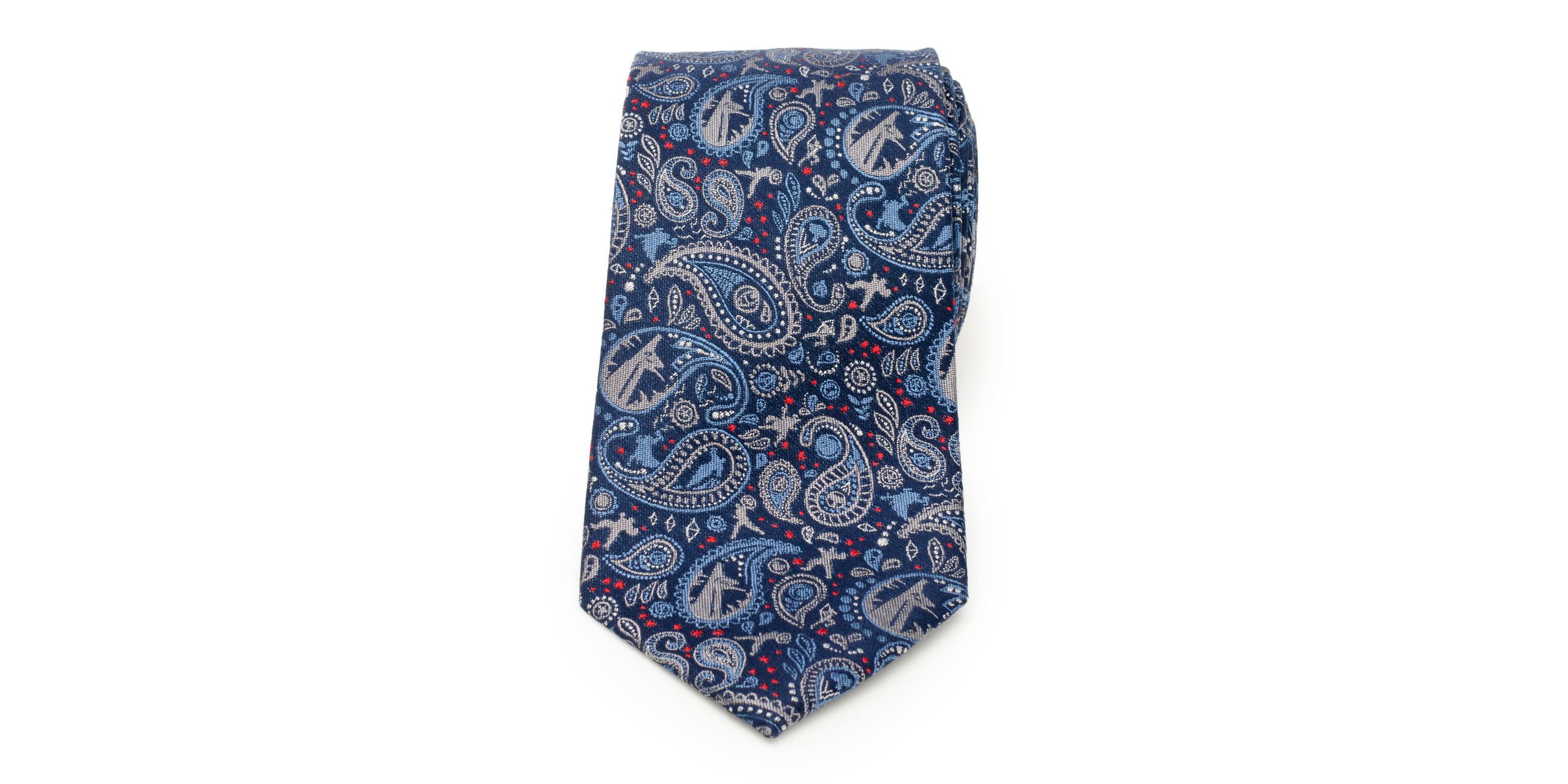 Avengers Blue Multi Paisley Tie