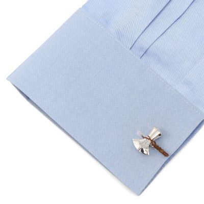 3D Stormbreaker Silver Cufflinks