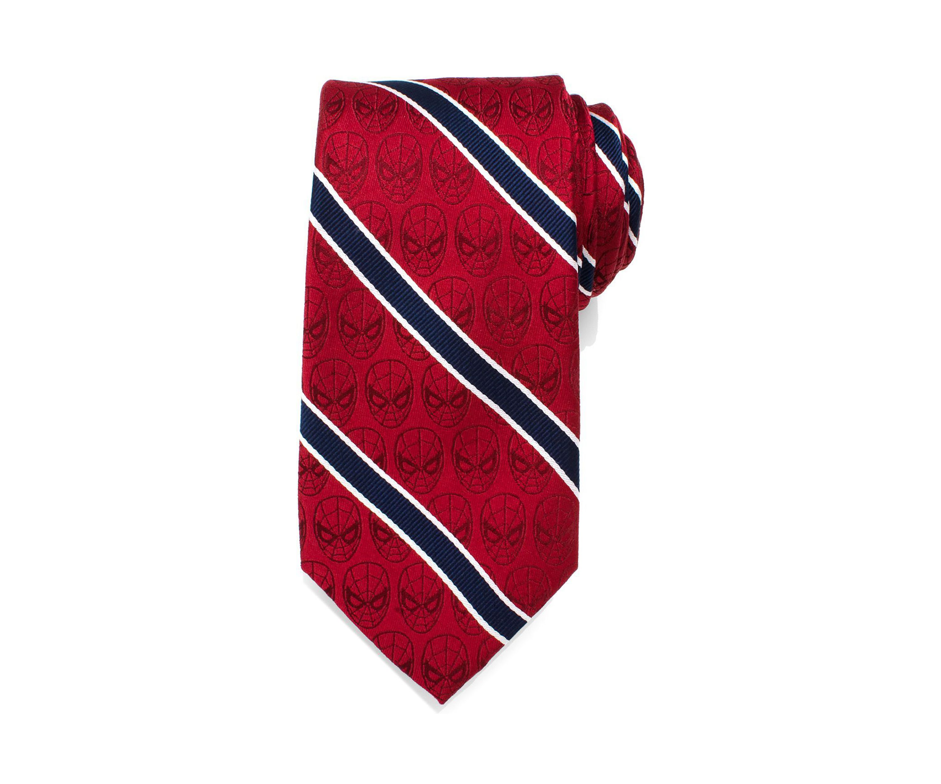 Spider-Man Red and Navy Stripe Tie