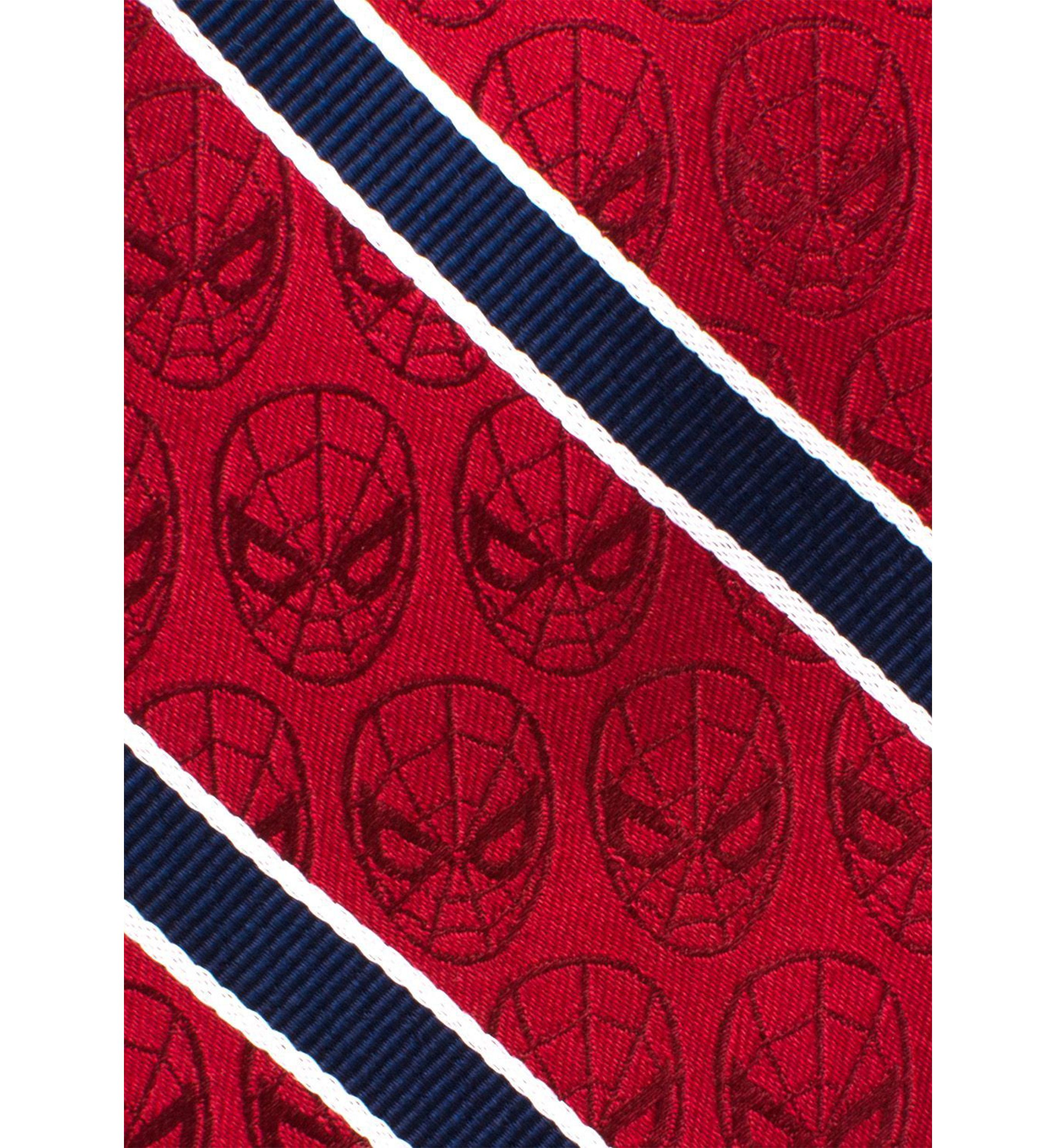 Spider-Man Red and Navy Stripe Tie