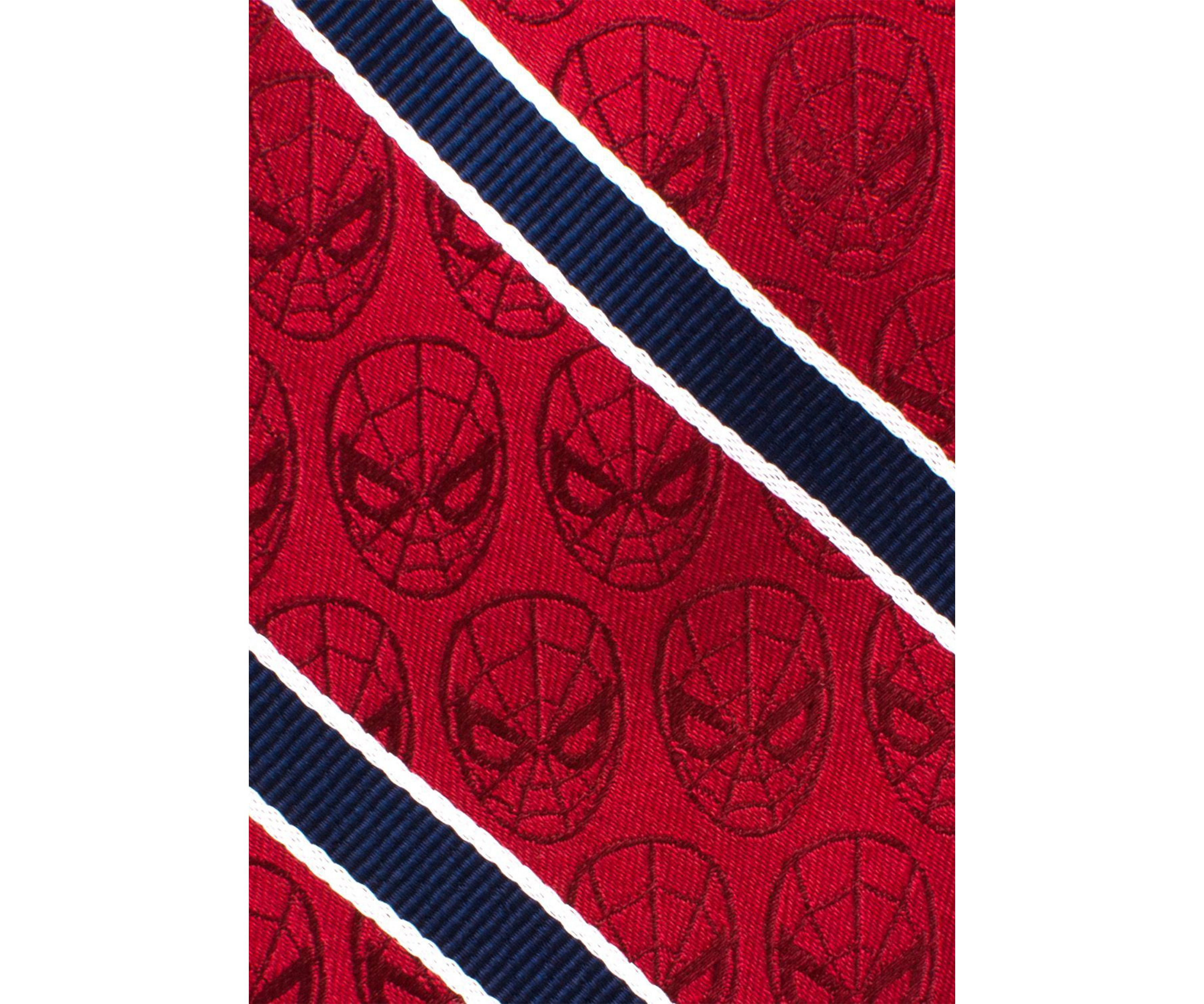 Spider-Man Red and Navy Stripe Tie