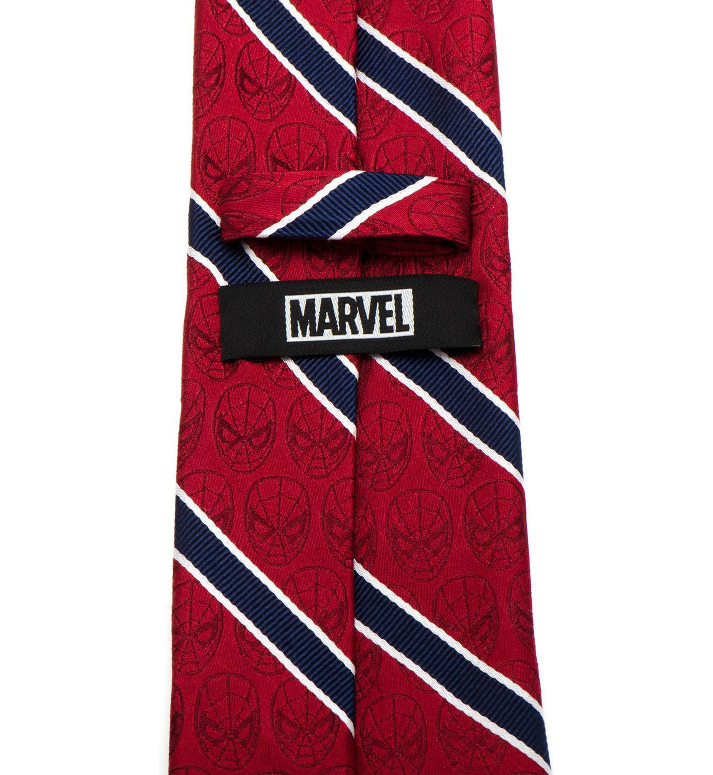 Spider-Man Red and Navy Stripe Tie