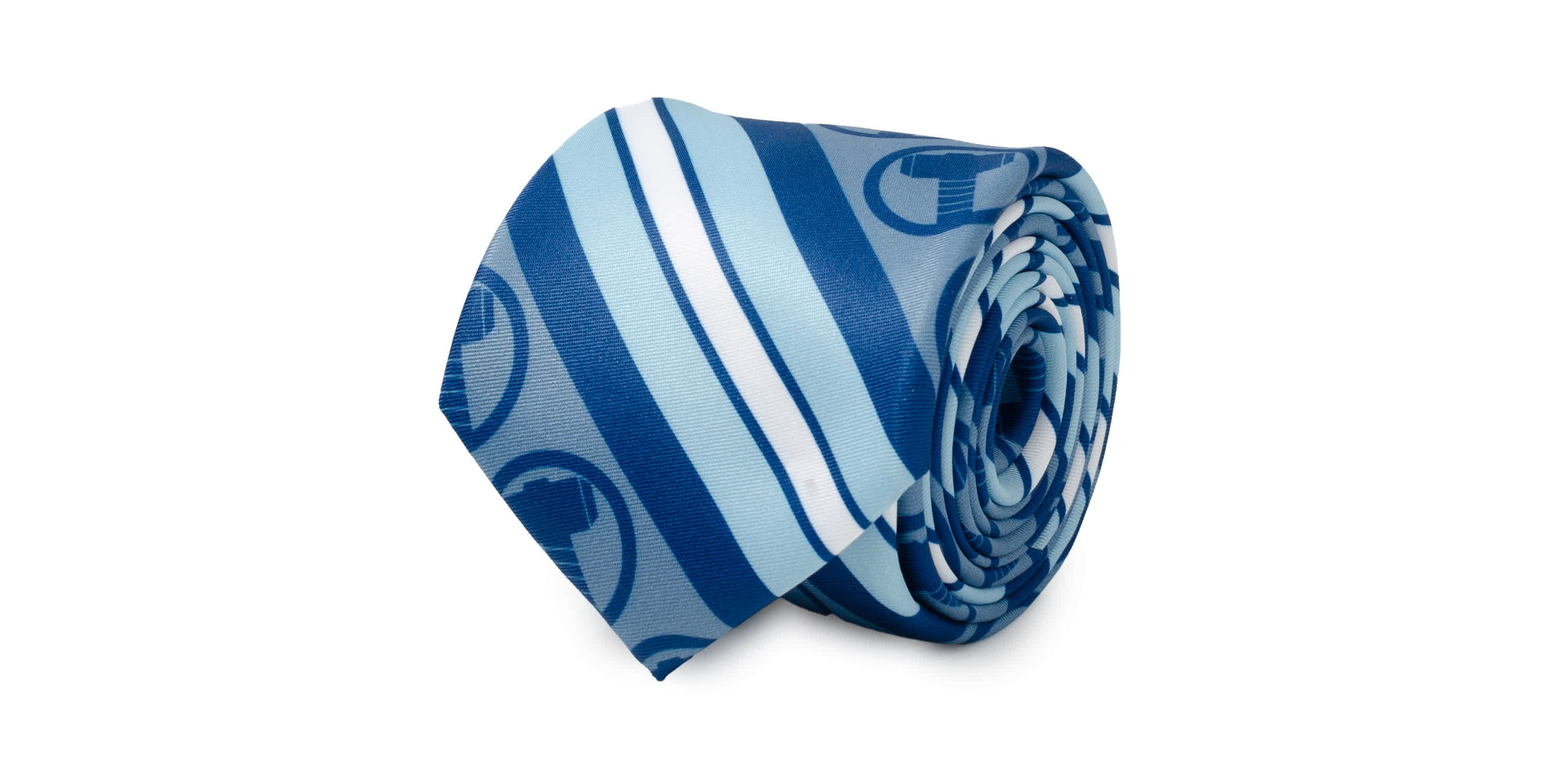 Thor Blue Striped Mens Tie
