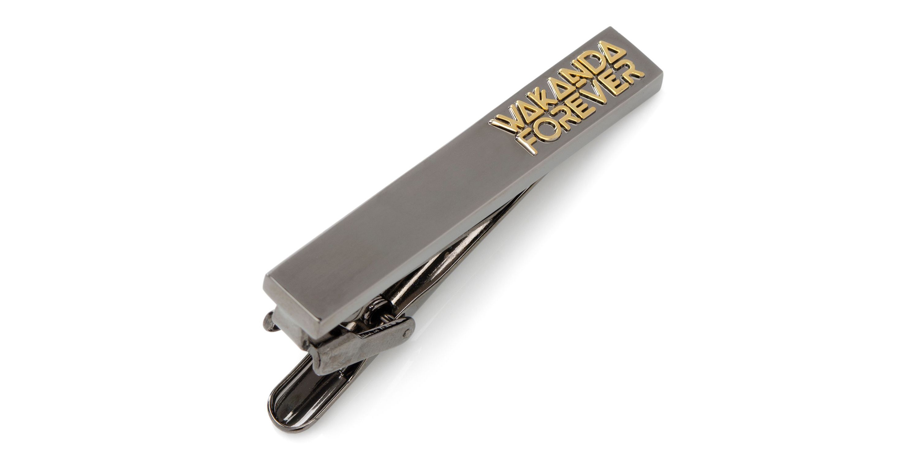 Wakanda Forever Gunmetal Gold Tie Clip