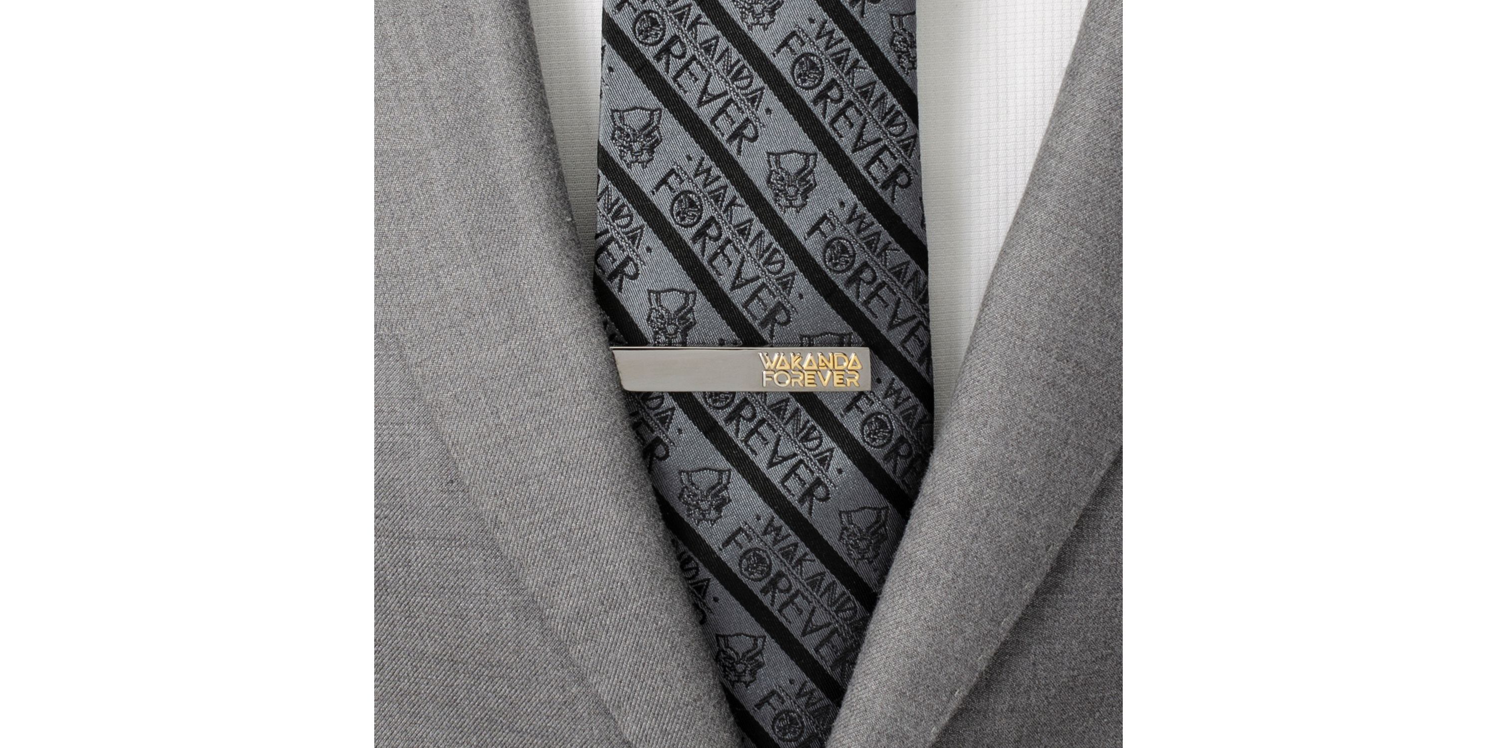 Wakanda Forever Gunmetal Gold Tie Clip